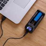 Зарядное устройство REXANT с ЖК-дисплеем для 1-го Li-ion аккумулятора