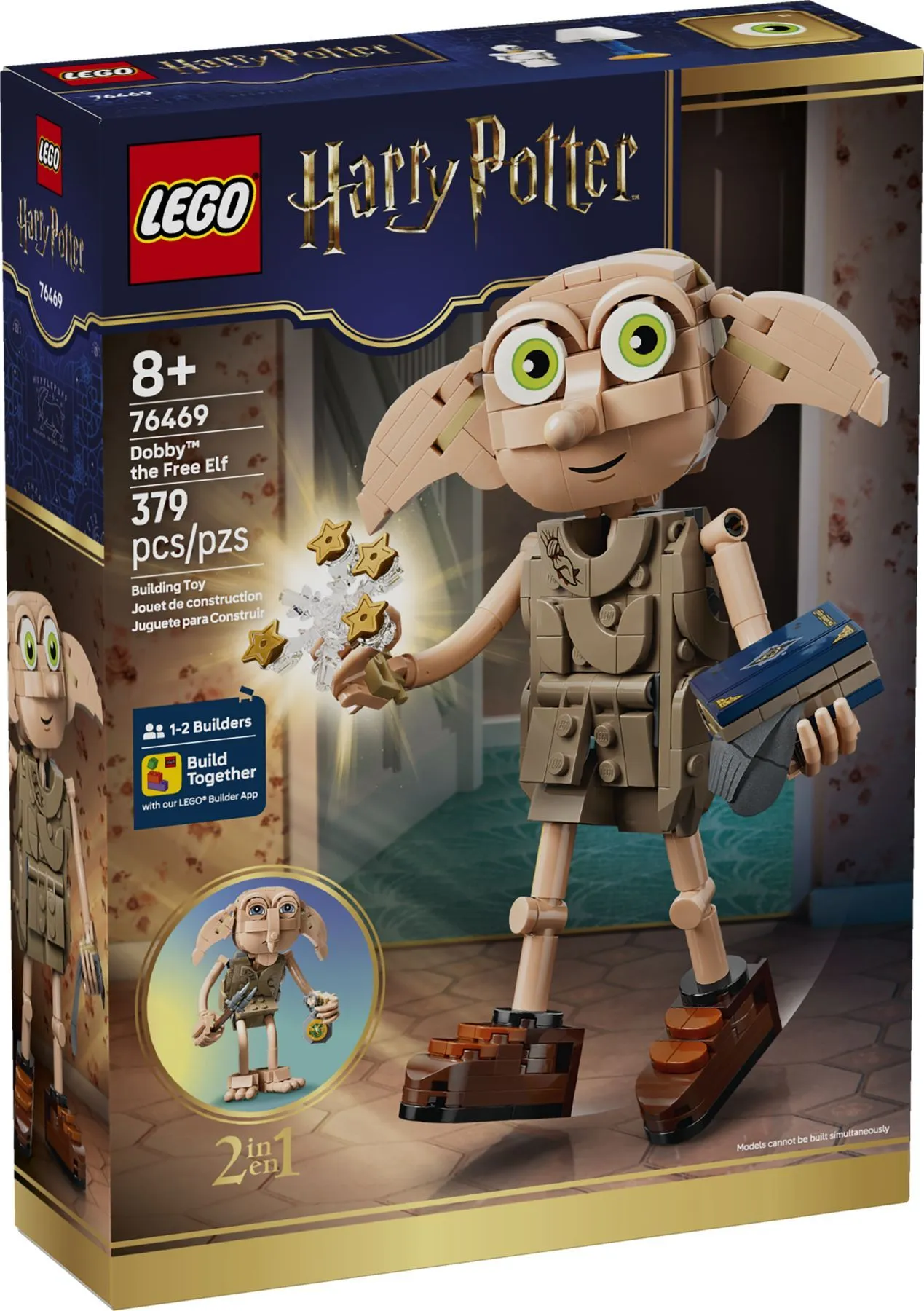 Конструктор LEGO Harry Potter Свободный эльф Добби 76469 379 дет. - фото 8