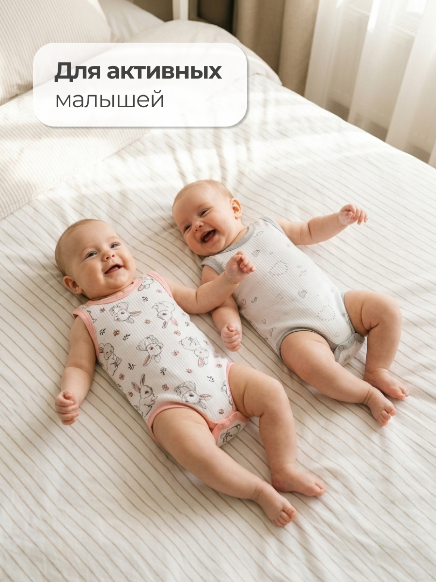 Боди-майка 2 шт Эскимо 210-785 - фото 4