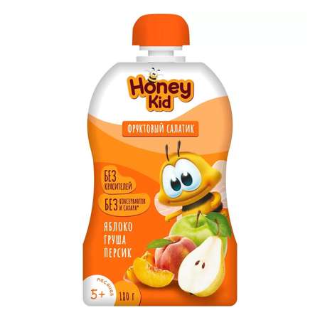Пюре Honey Kid фруктовый салатик 180г с 5месяцев
