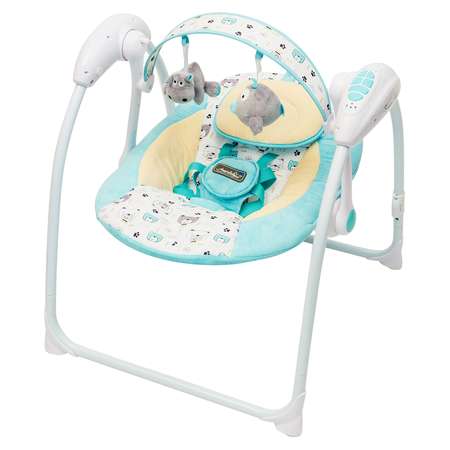 Электрокачели Amarobaby Swinging Baby Бирюзовый