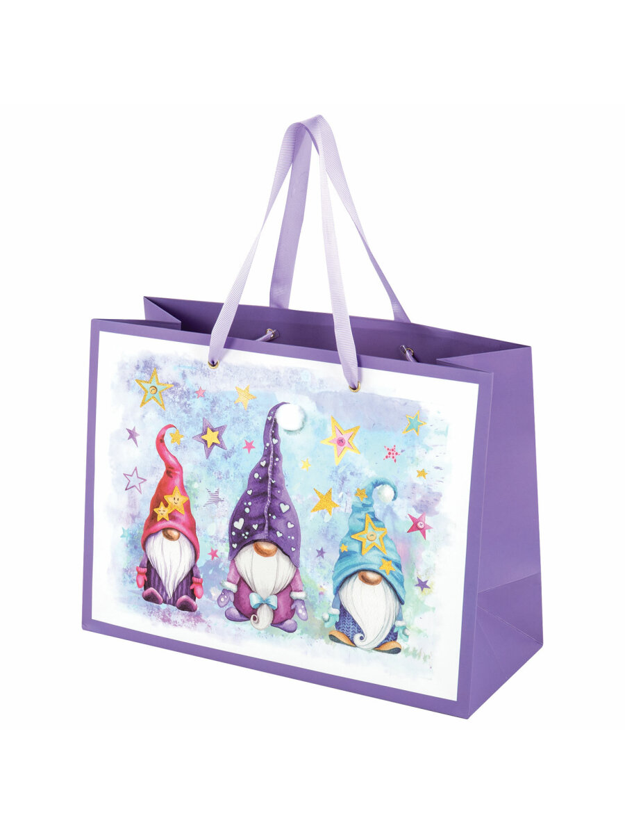 Пакет новогодний подарочный Золотая сказка набор 4 штуки Artpaper Wide 1 - фото 5