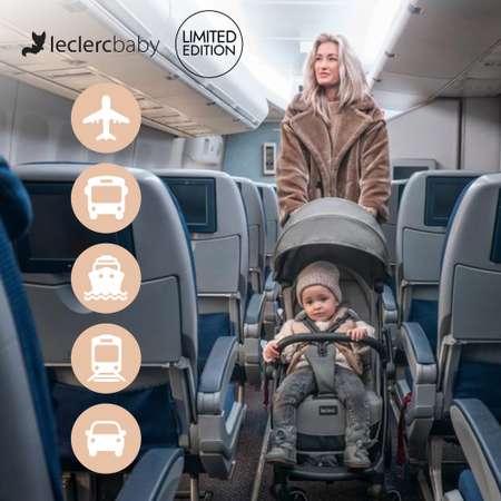 Коляска прогулочная Leclerc Influencer Elcee Black brown