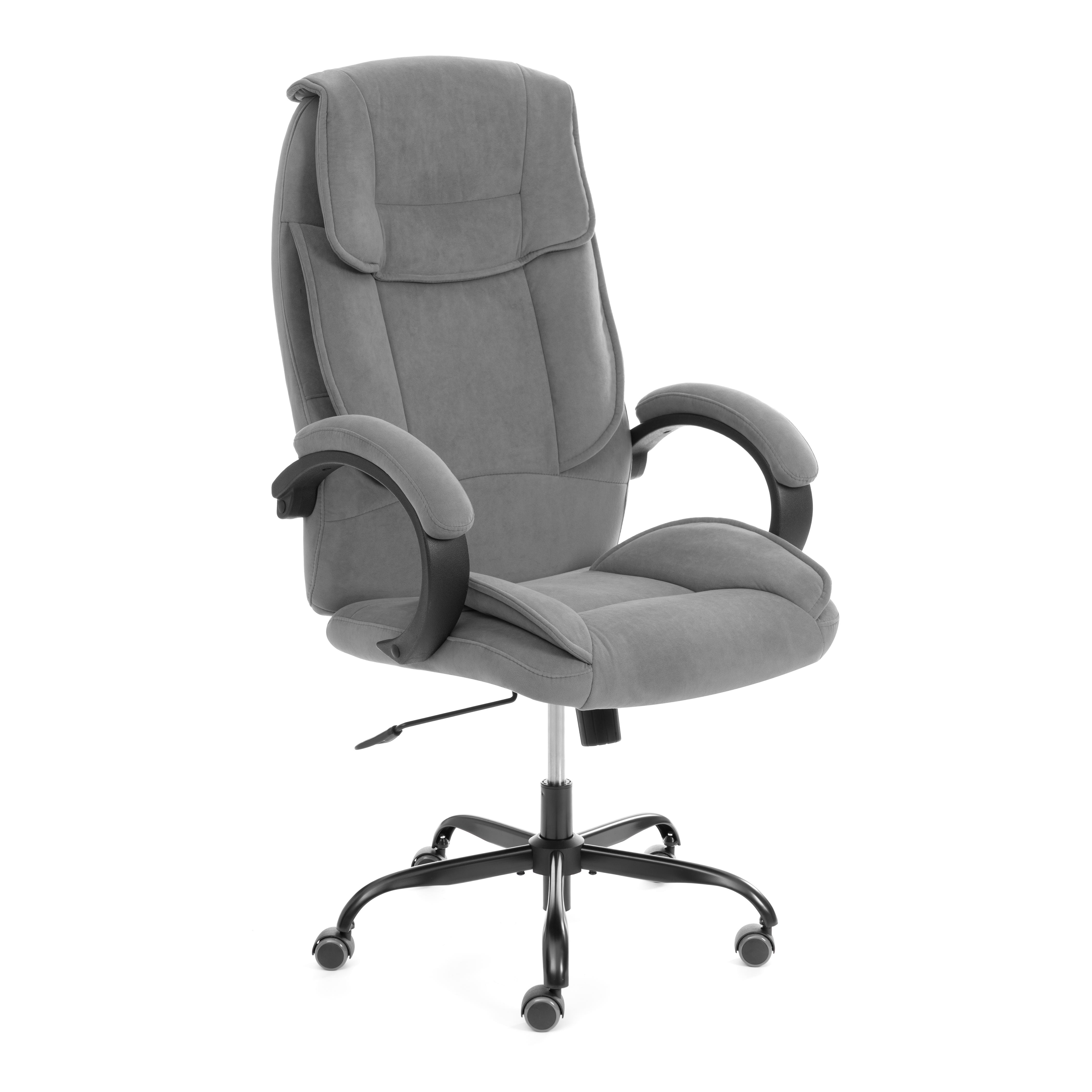 Компьютерное кресло TETCHAIR велюр серый - фото 2