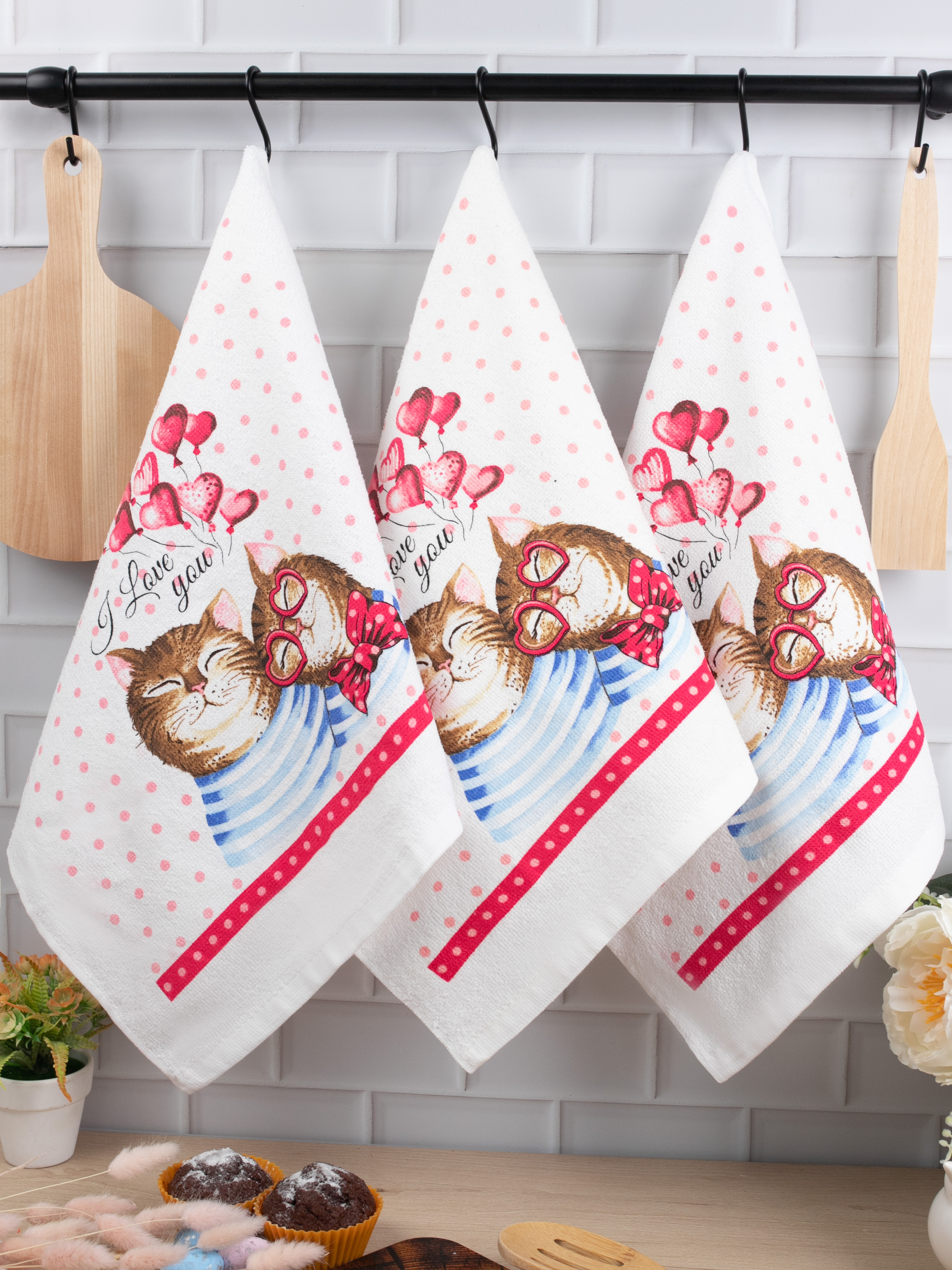 Комплект полотенец кухонных Wellness Романтика Набор_3 - фото 1