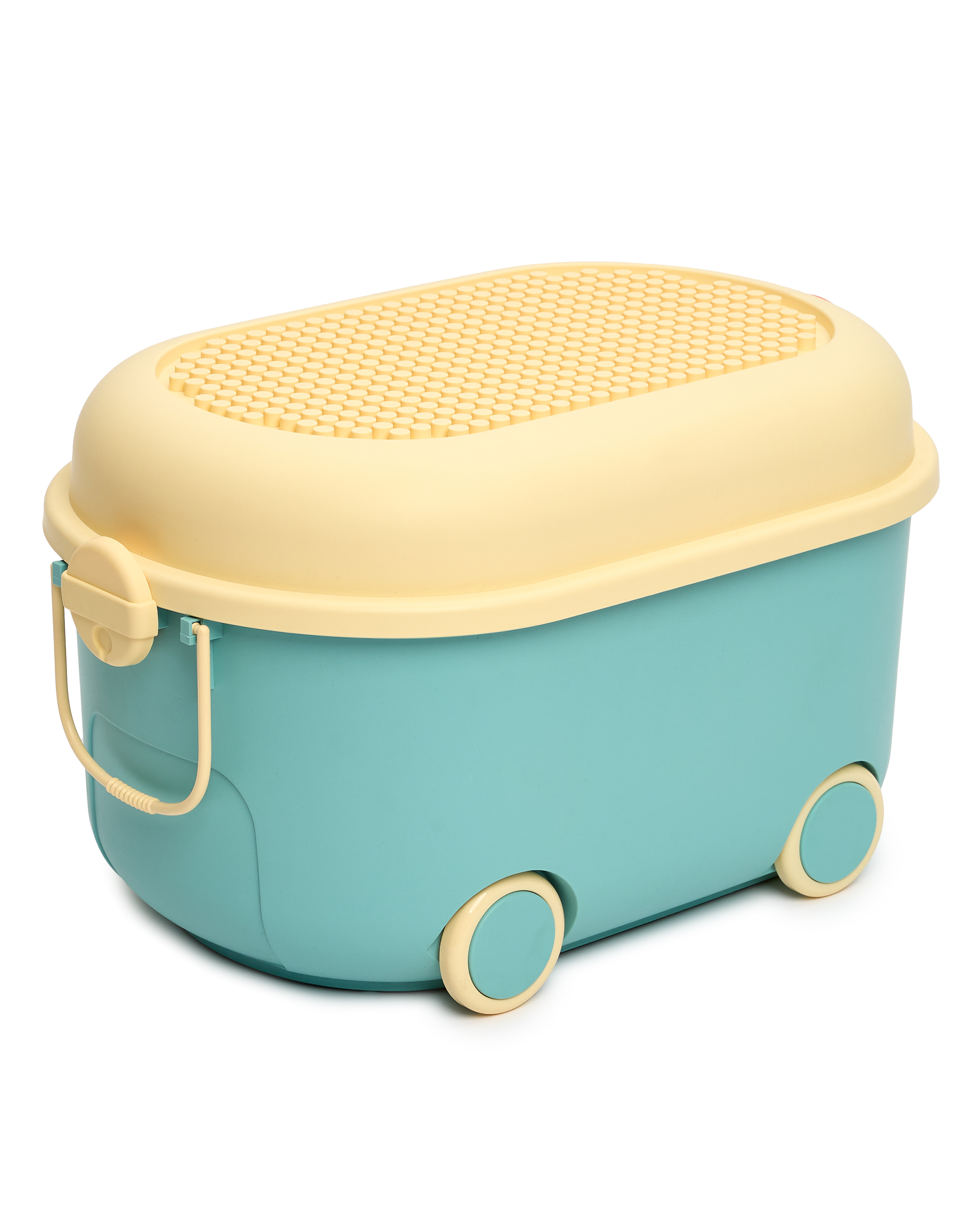 Ящик для хранения игрушек BabyGo бирюзовый - фото 9