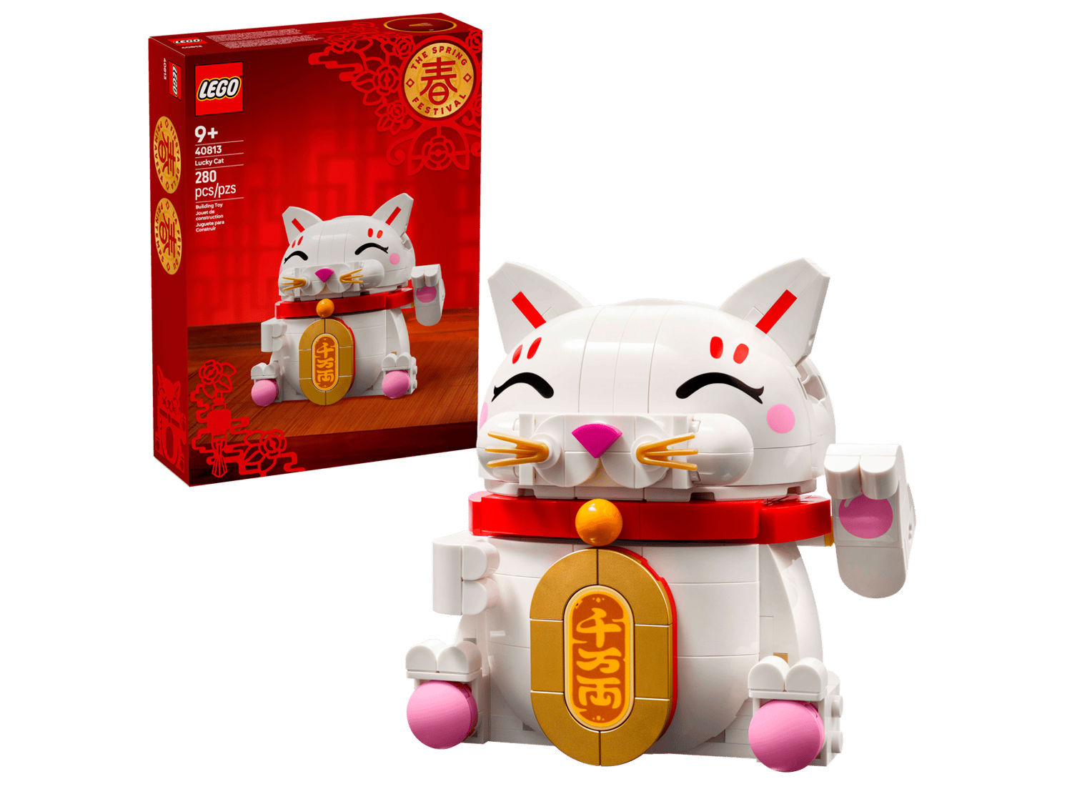 Конструктор LEGO Icons Японский счастливый кот 280 дет. - фото 1