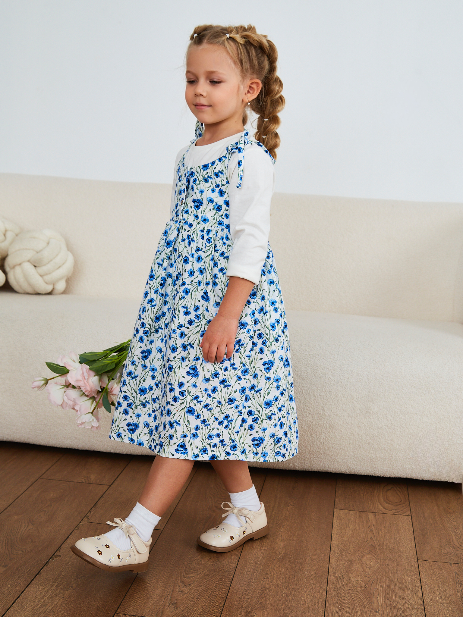 Сарафан MOUN сарафан_девочки_васильки - фото 10