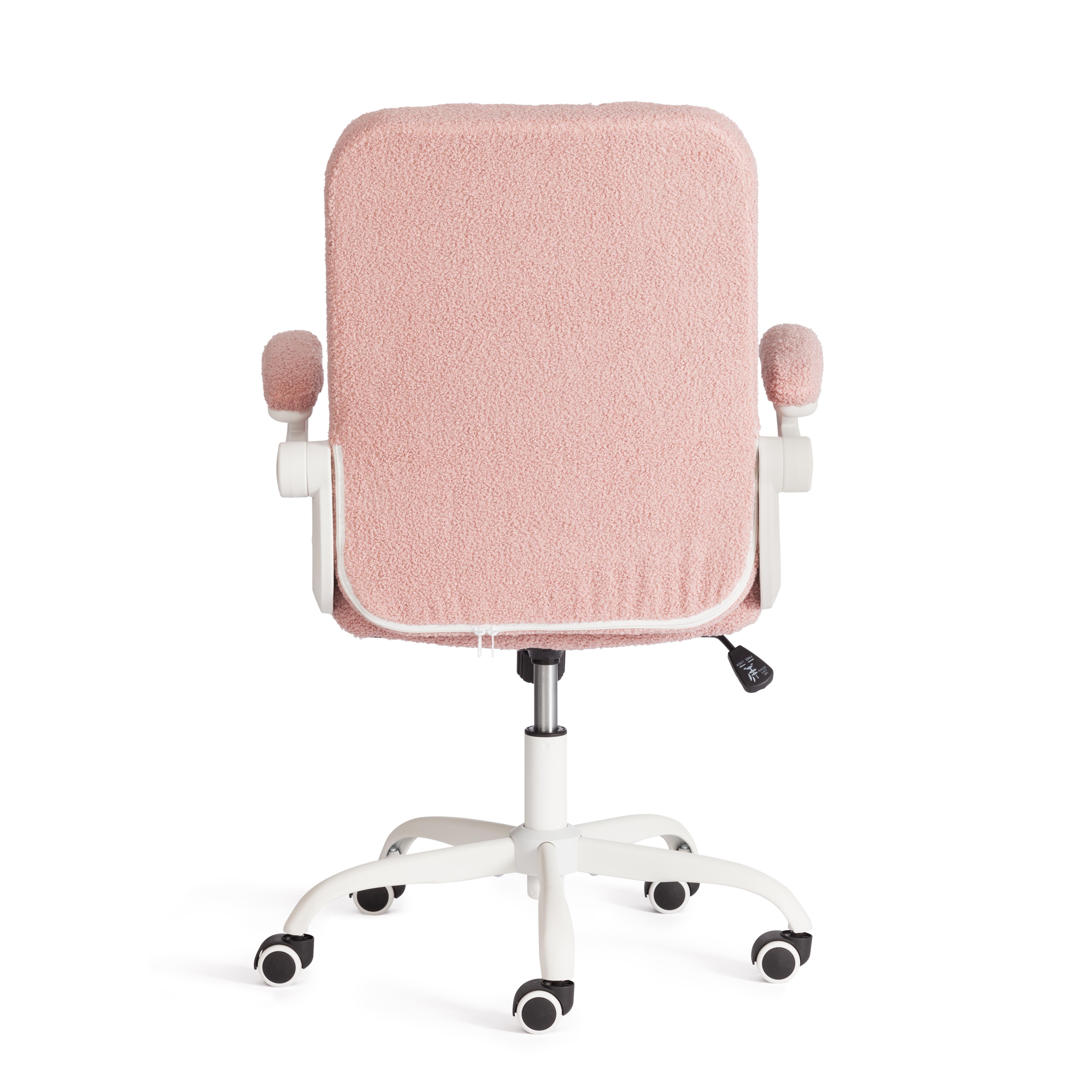 Компьютерное кресло TETCHAIR Лугано ткань тедди розовый - фото 5