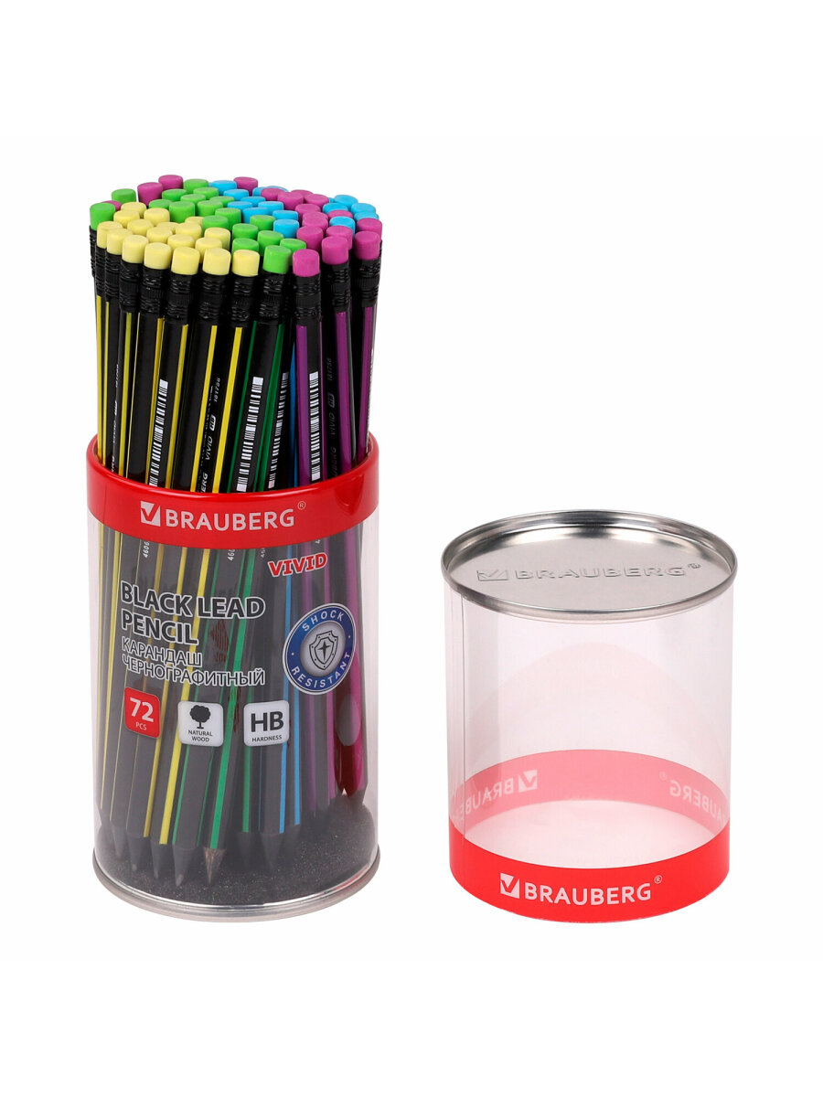 Карандаши чернографитные Brauberg 72 шт. - фото 7
