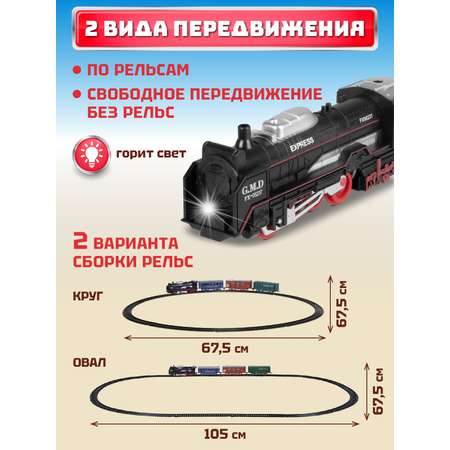 Набор железнодорожный Компания Друзей 105 см