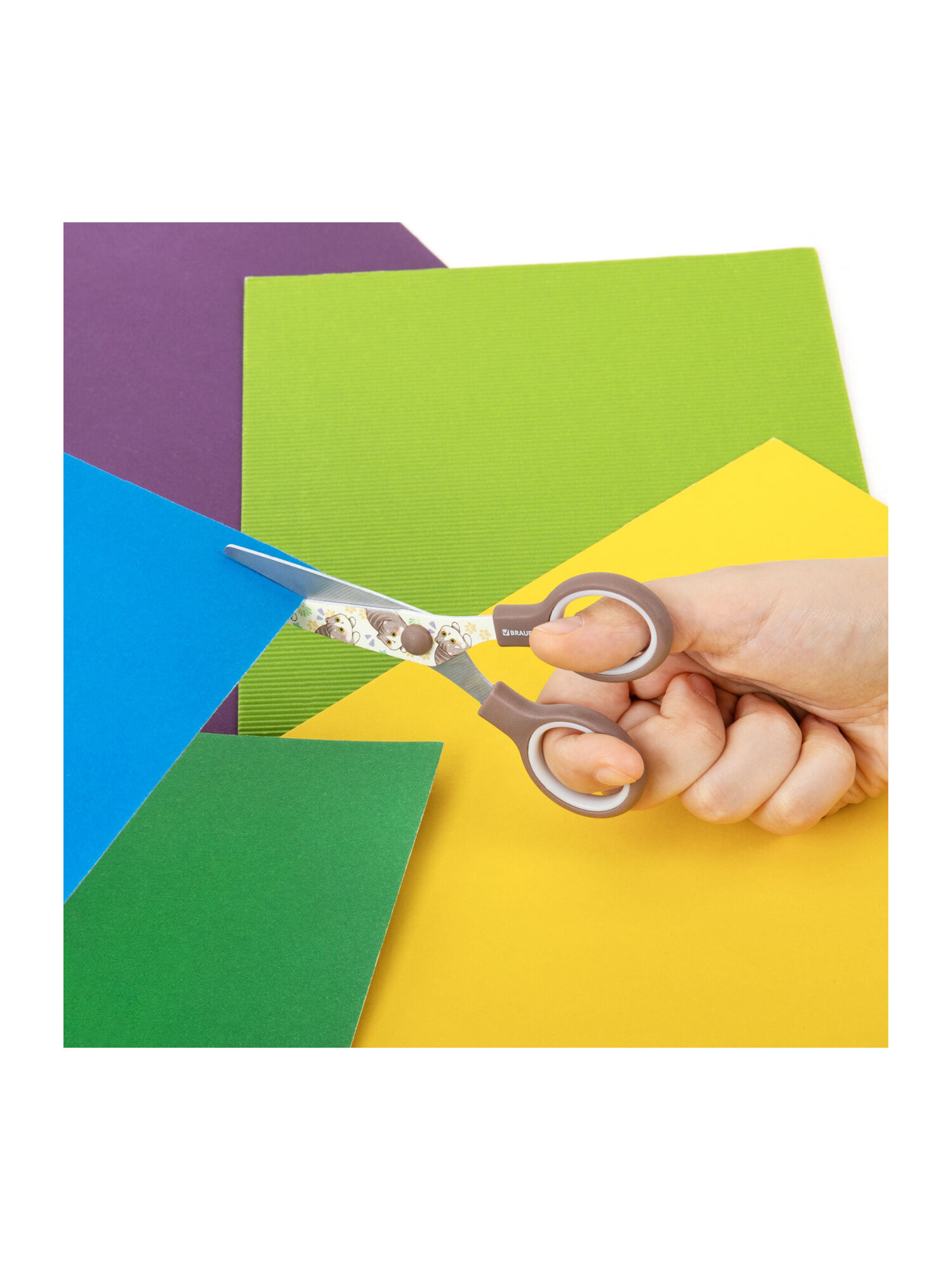 Ножницы безопасные Brauberg - фото 9