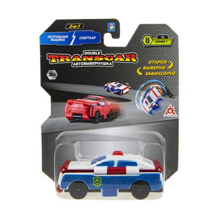 Полицейская машина Transcar Double Автовывернушка синий