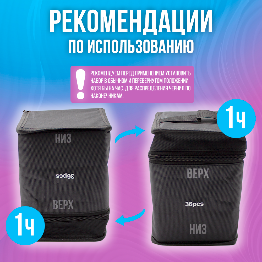 Скетчмаркер Rich New двусторонний 36 цв. - фото 5
