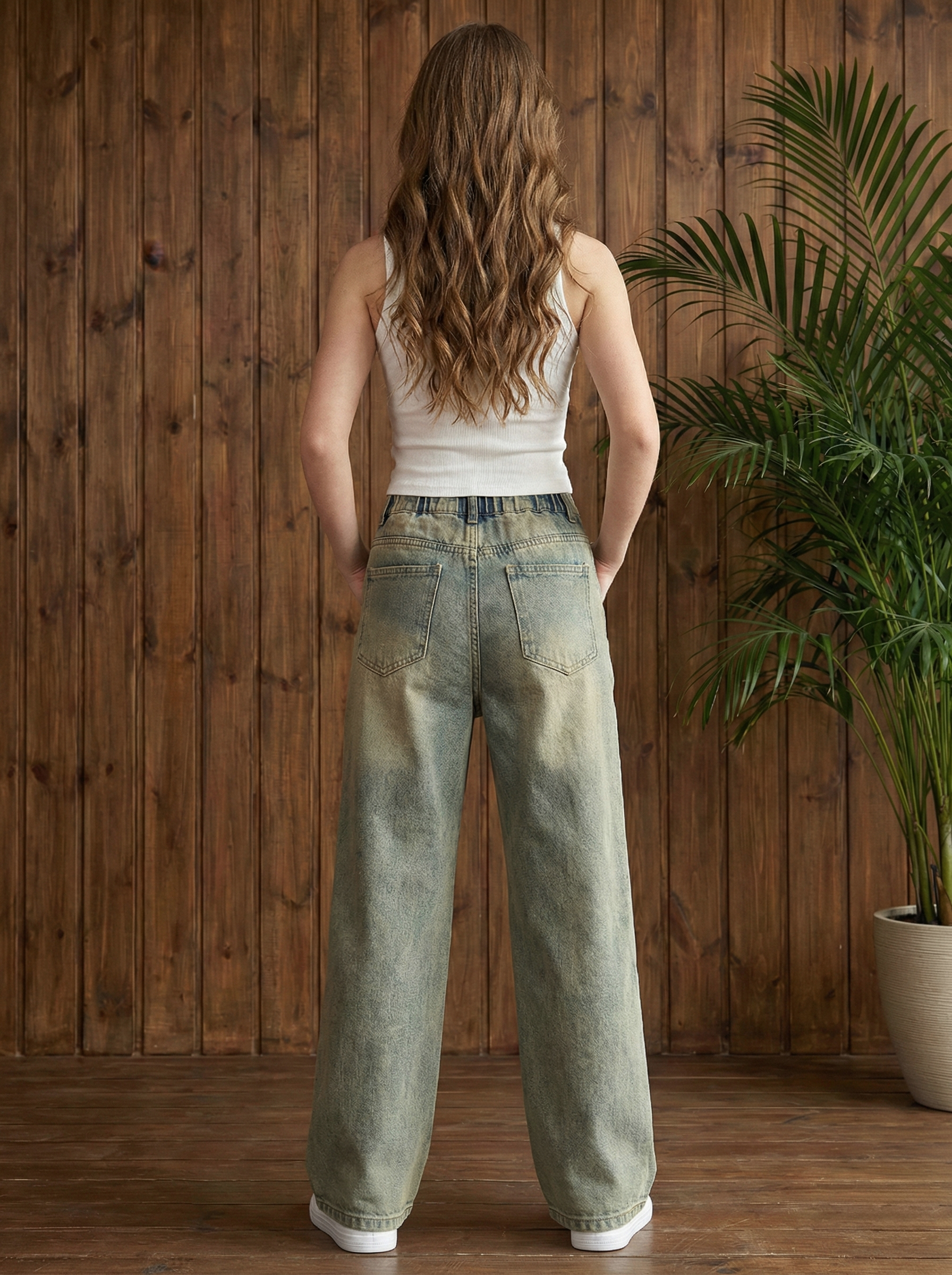 Джинсы-трубы СИНИЙ МИР WD91560NJ-G63 - фото 5