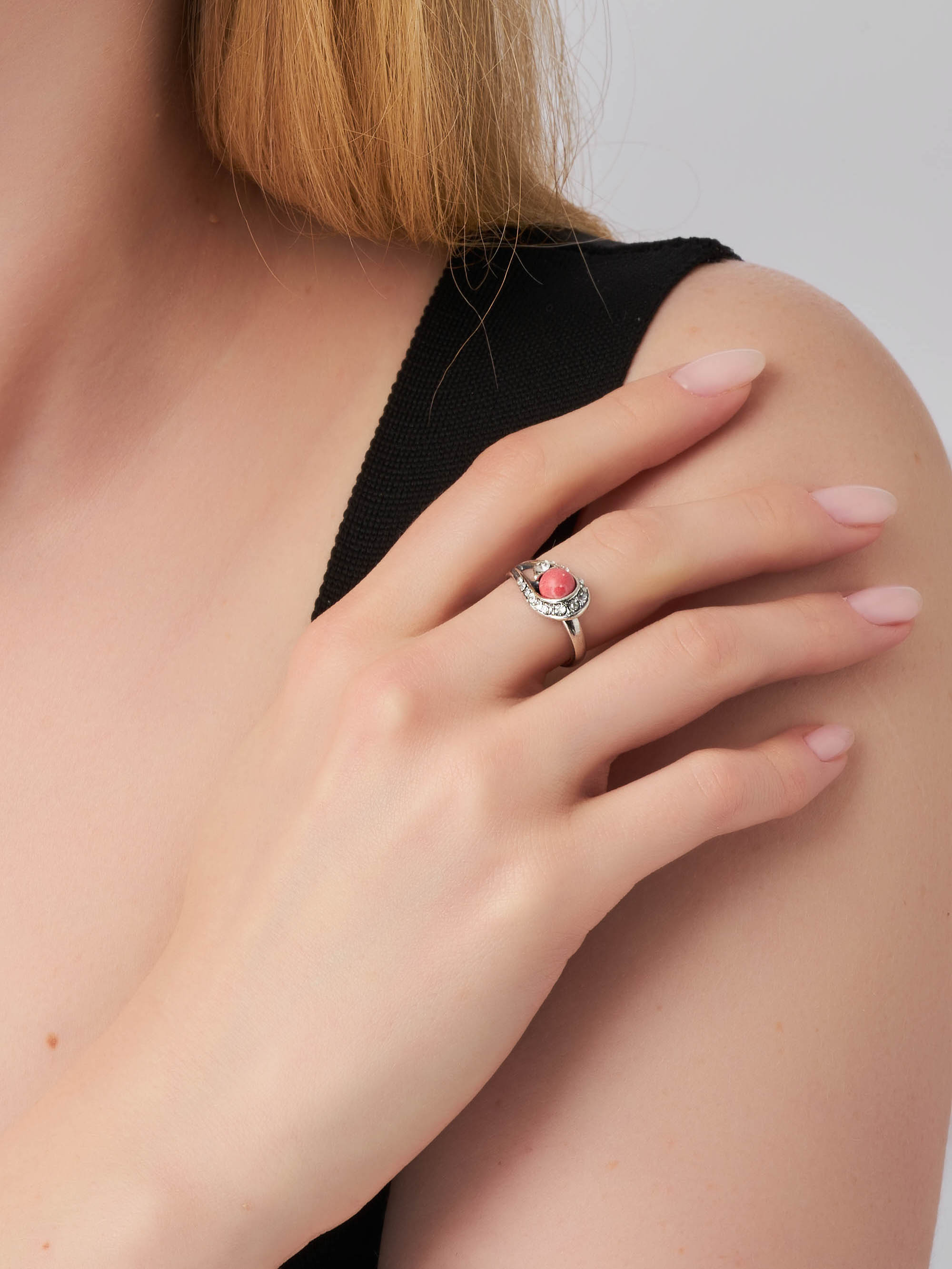 Кольцо Shine and Beauty 80016-39-к-родохрозит - фото 2