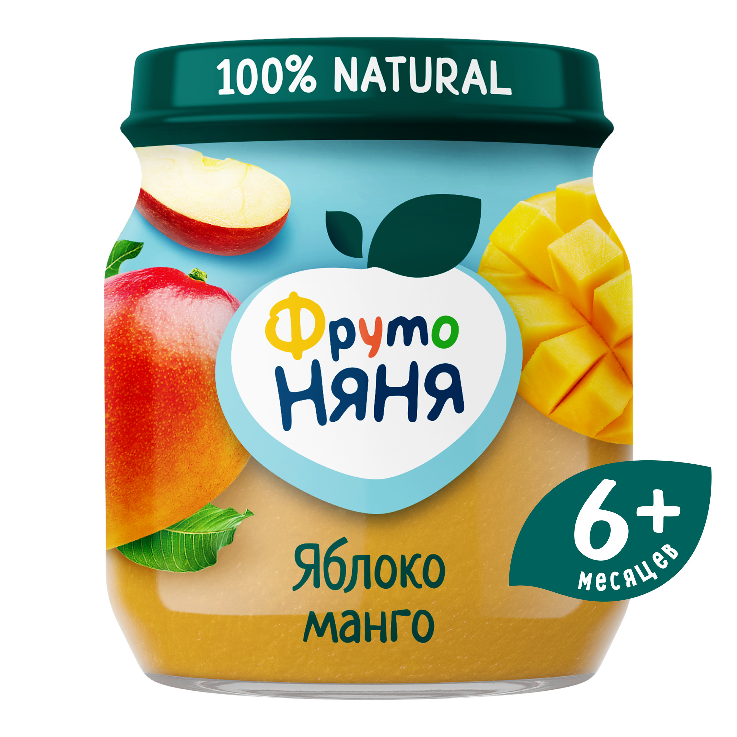 Пюре ФрутоНяня Яблоко-манго с 6 мес 100 г - фото 1