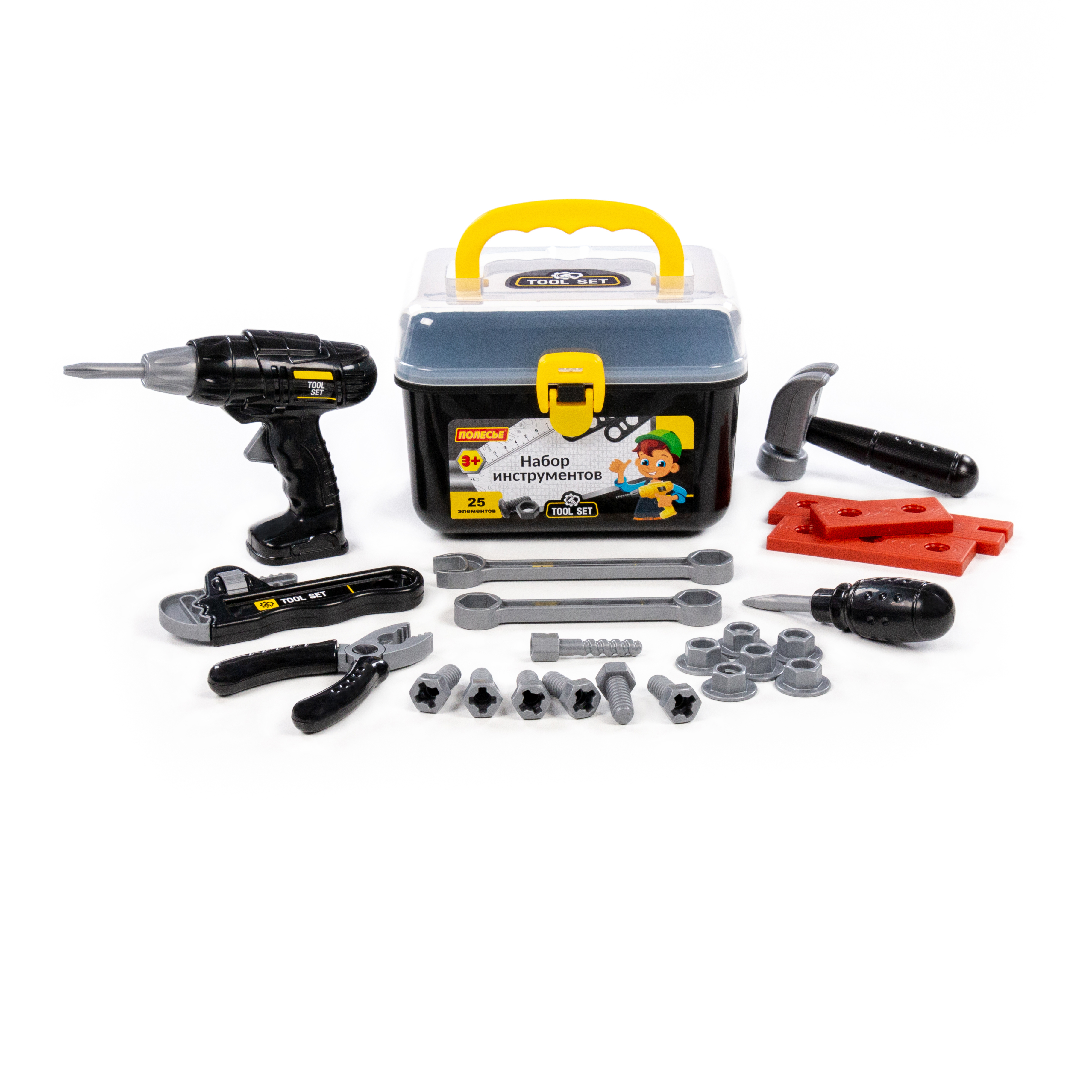 Игрушка Полесье инструменты строительные 30 предм. - фото 5