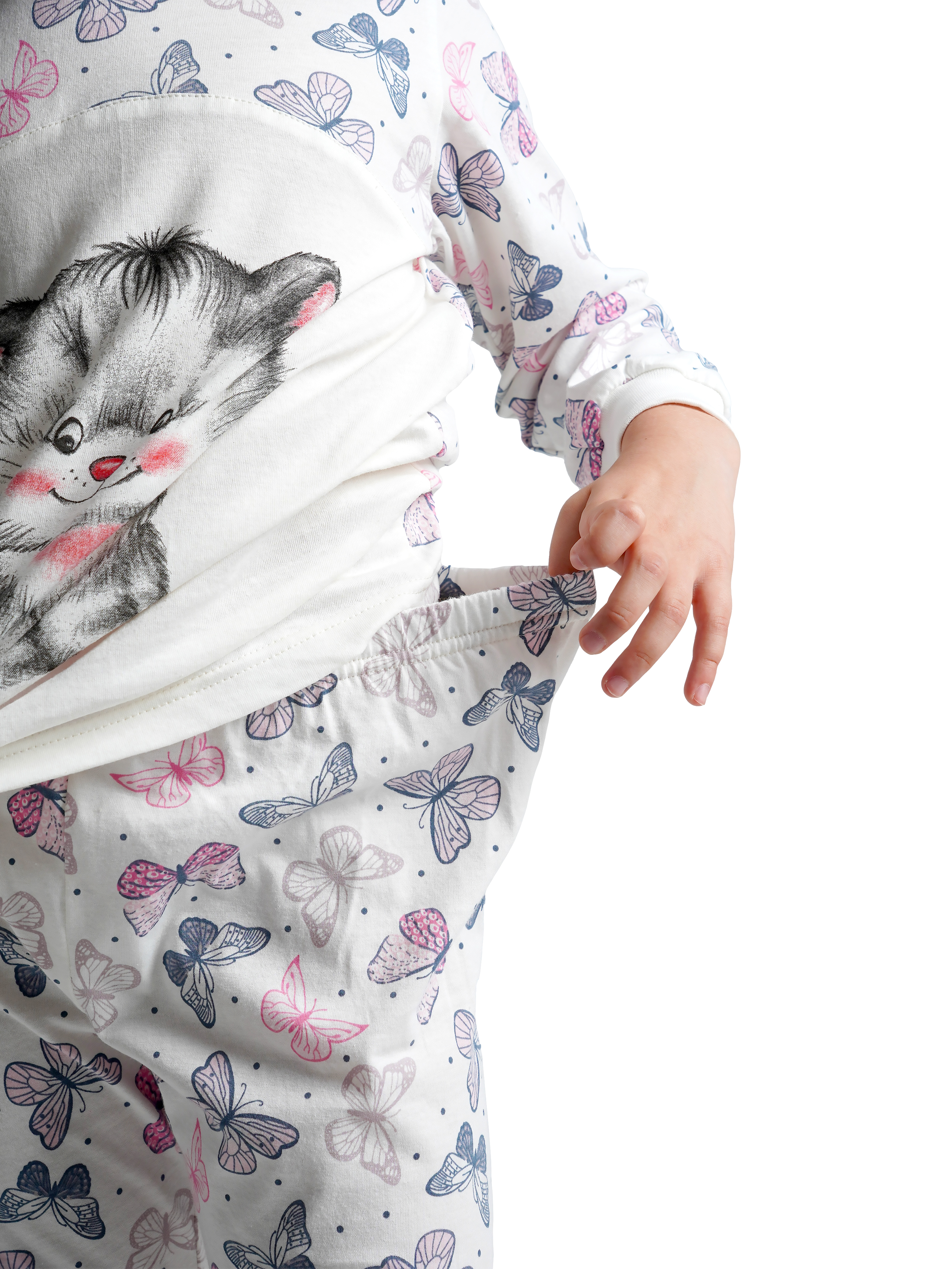 Пижама ДО-Детская Одежда 0025К/молочный_серый - фото 15