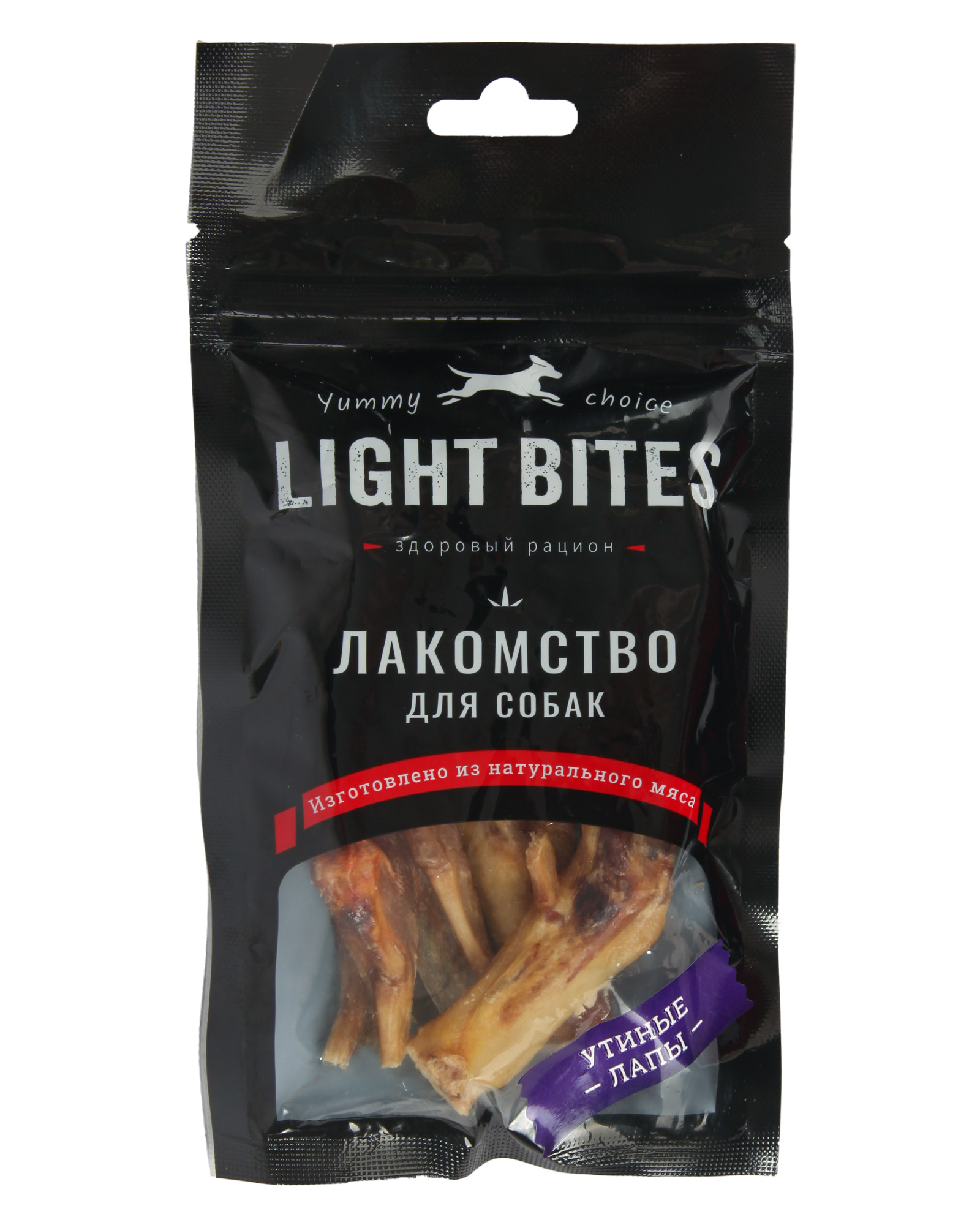 Лакомство для собак LIGHT BITES Лапки утиные 50г - фото 5