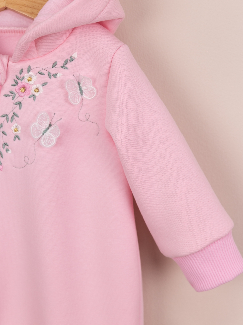 Комбинезон Baby boom К407/1-Ф Вышивка светло-розовый - фото 5