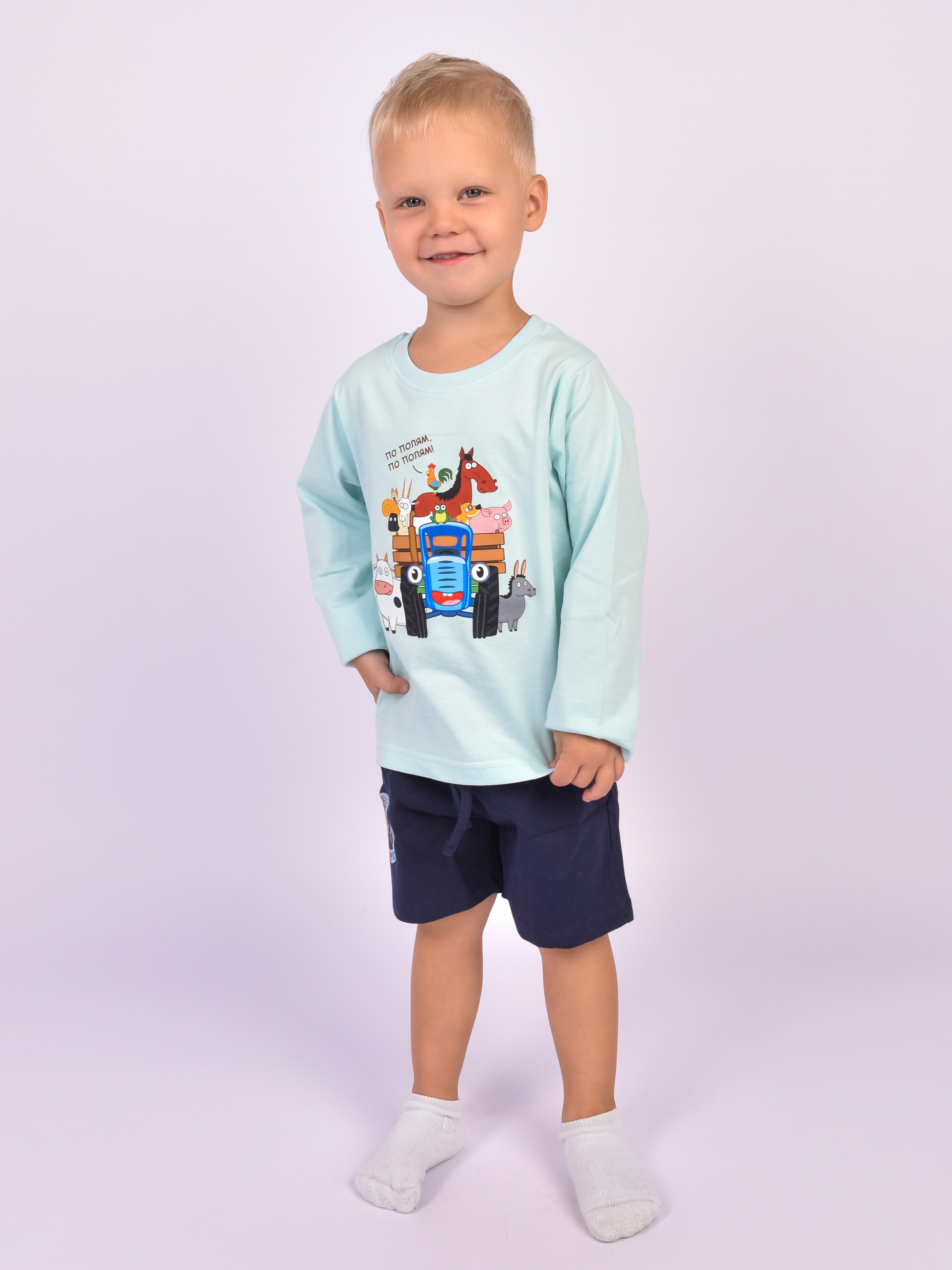 Лонгслив Синий трактор LONGSLEEVE-BT-ALL-BLU - фото 10