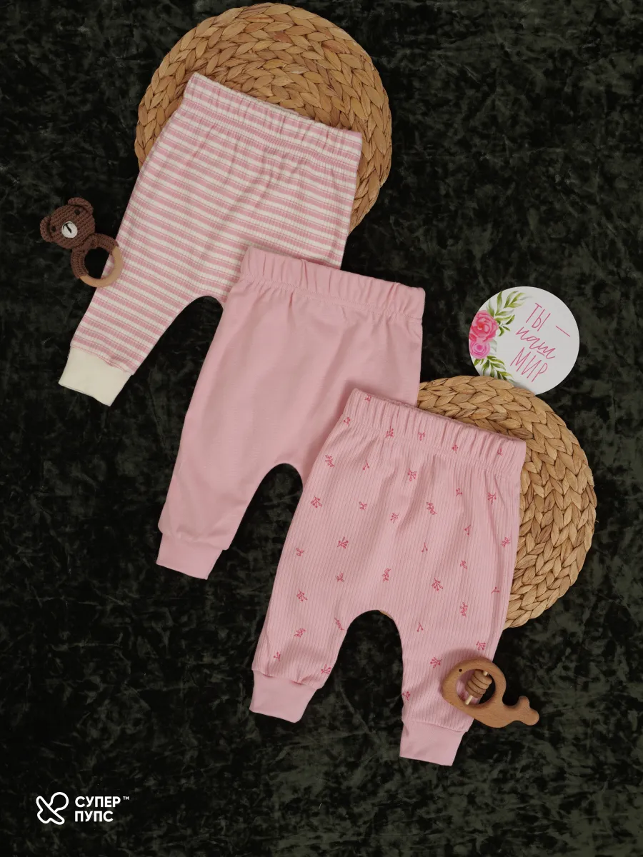 Штанишки 3 шт Супер Пупс нбр/3пр/шт/sk21/полоска/ягодки - фото 13