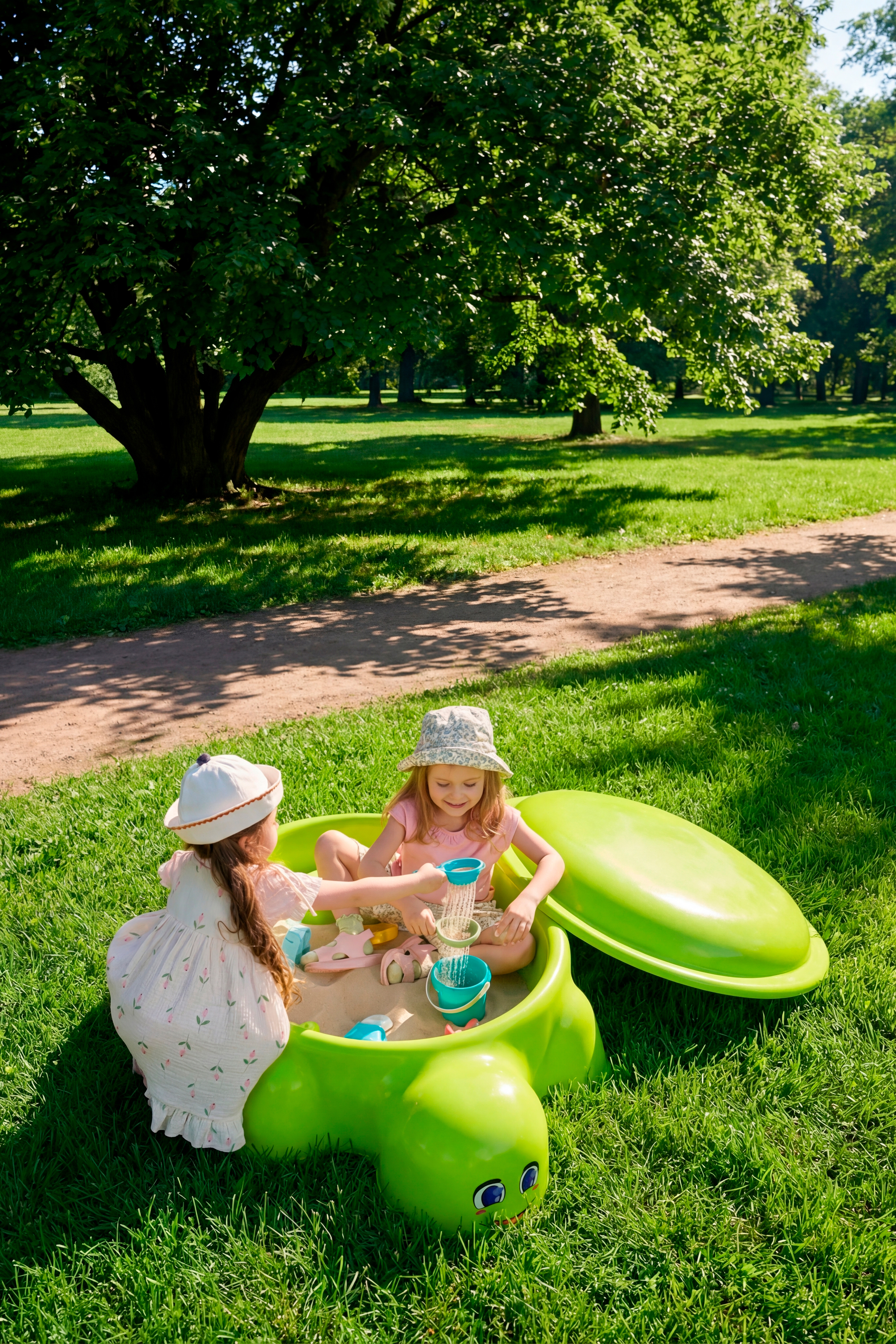 Бассейн-песочница ZEBRA с крышкой Черепаха - фото 11