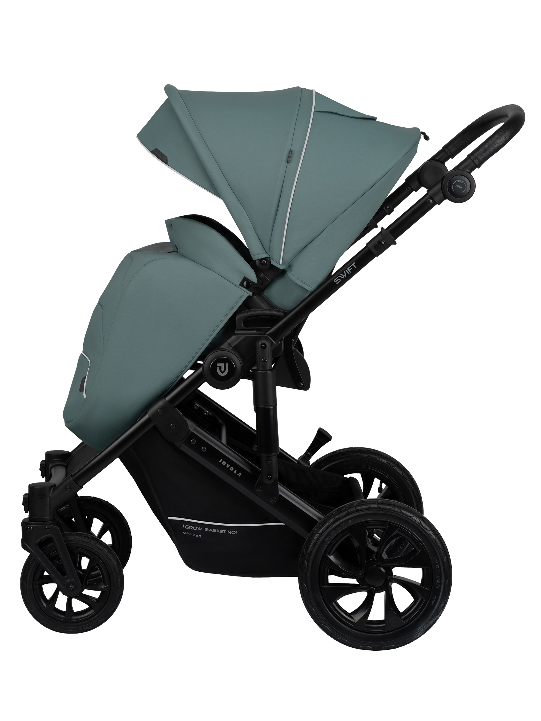 Коляска 3в1 JOVOLA Swift Plus зеленый - фото 12