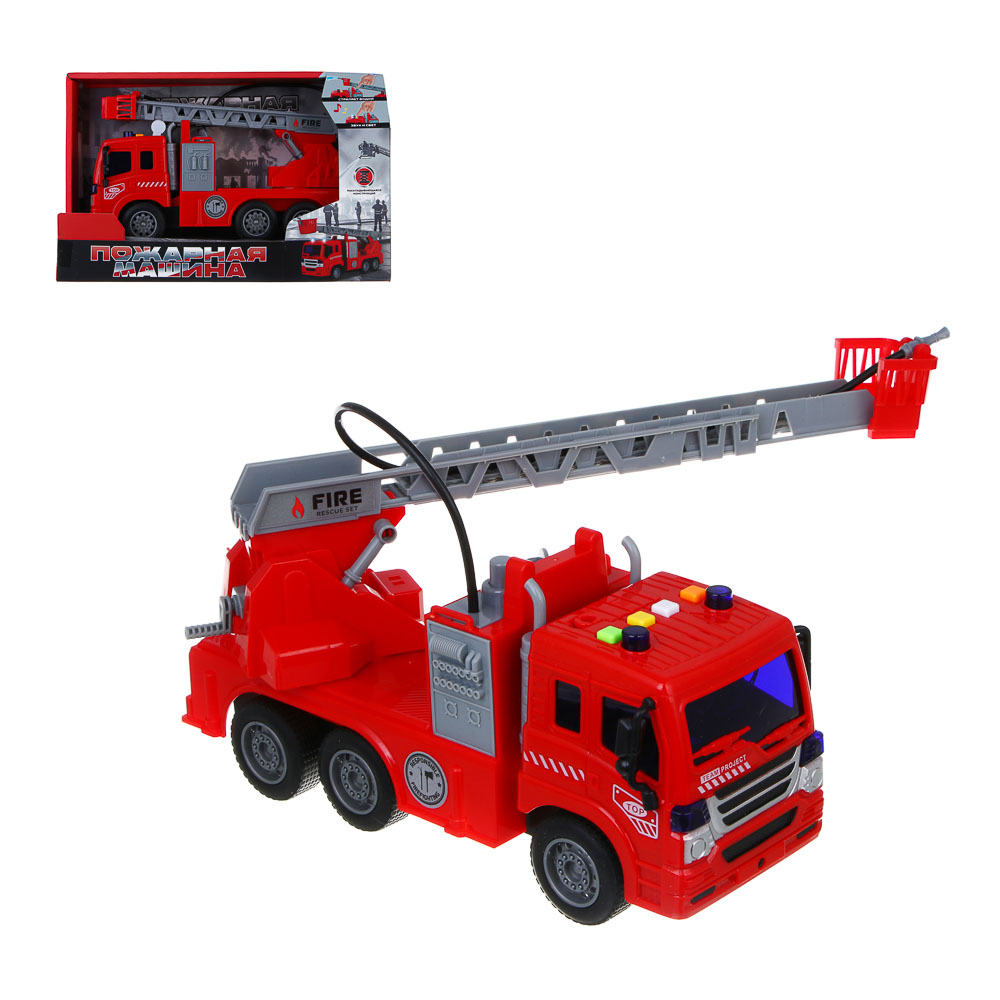 Пожарная машина Игроленд свет, звук, стреляет водой 292-452 - фото 13