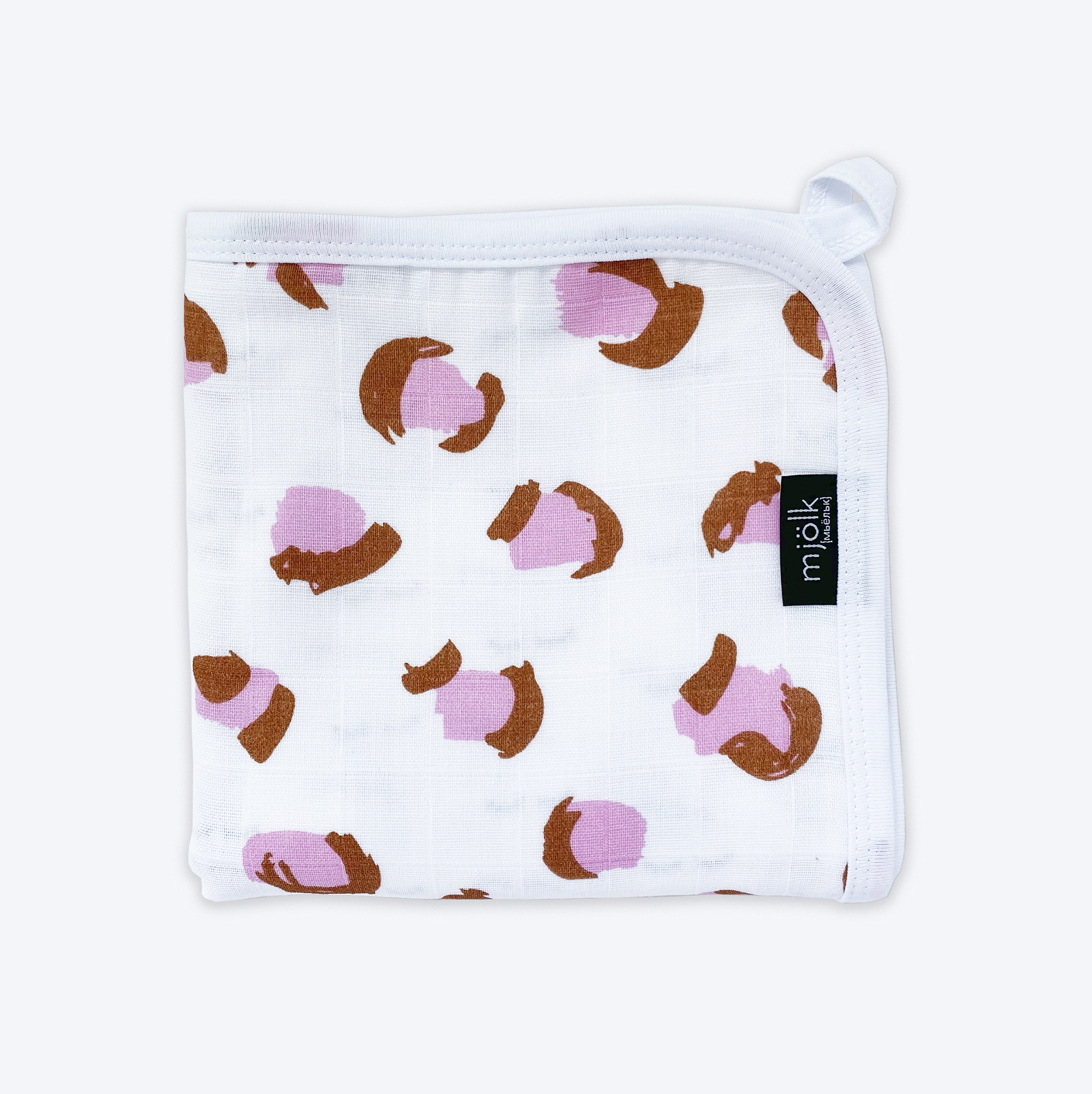 Одеяло Mjolk Леопард 80 x 80 см муслин - фото 3