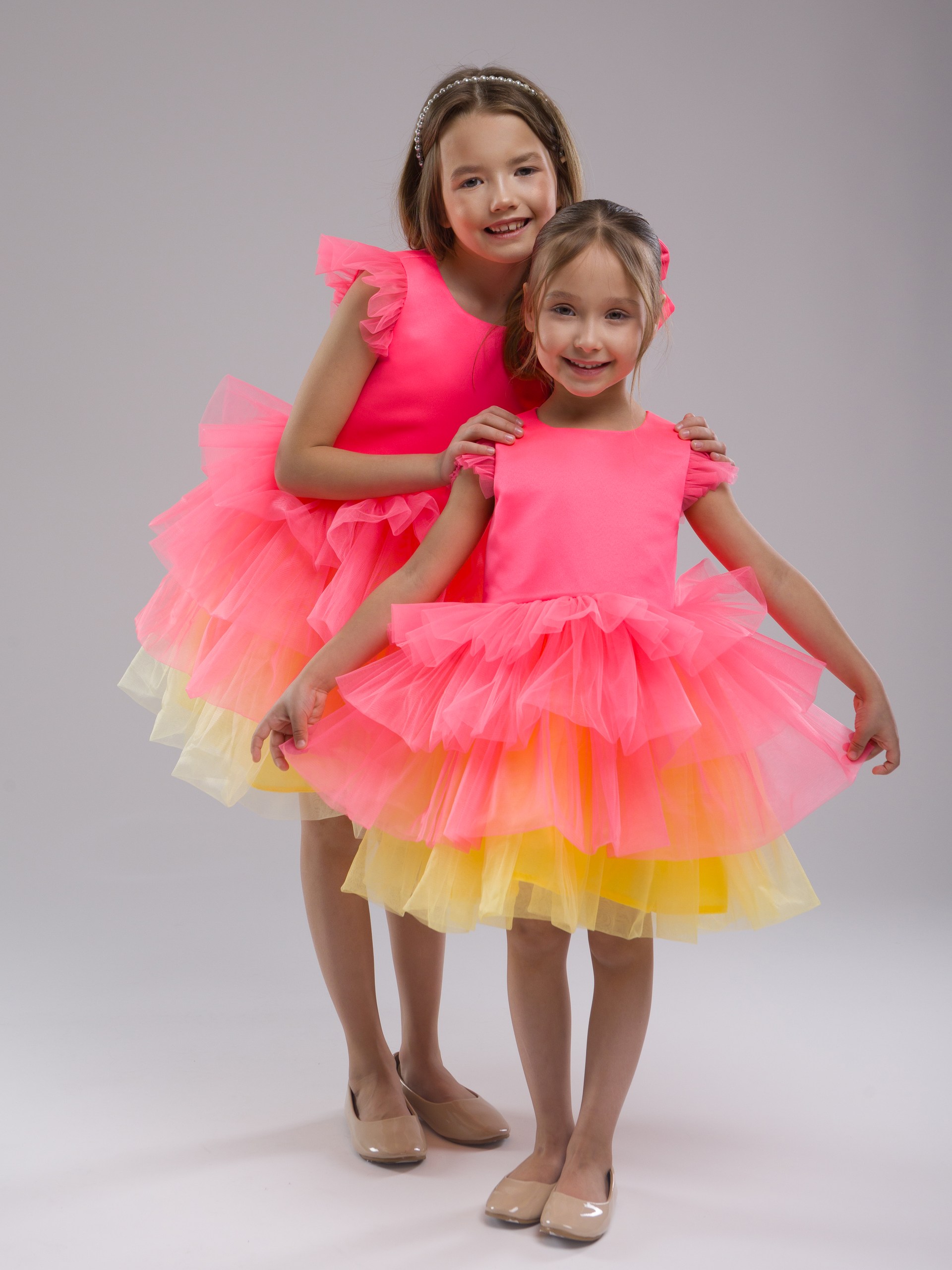 Платье LELUkids 123.01.24_зефирка_неон - фото 5