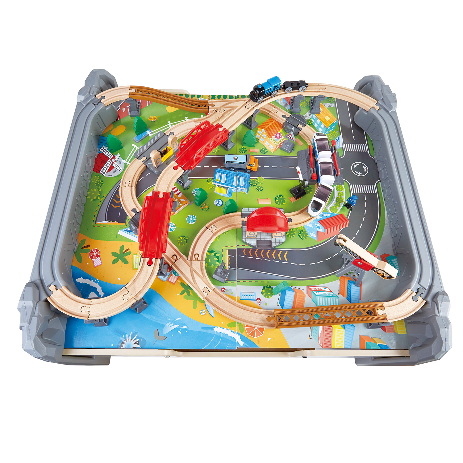 Набор железнодорожный Hape 91 см E3766_HP - фото 3