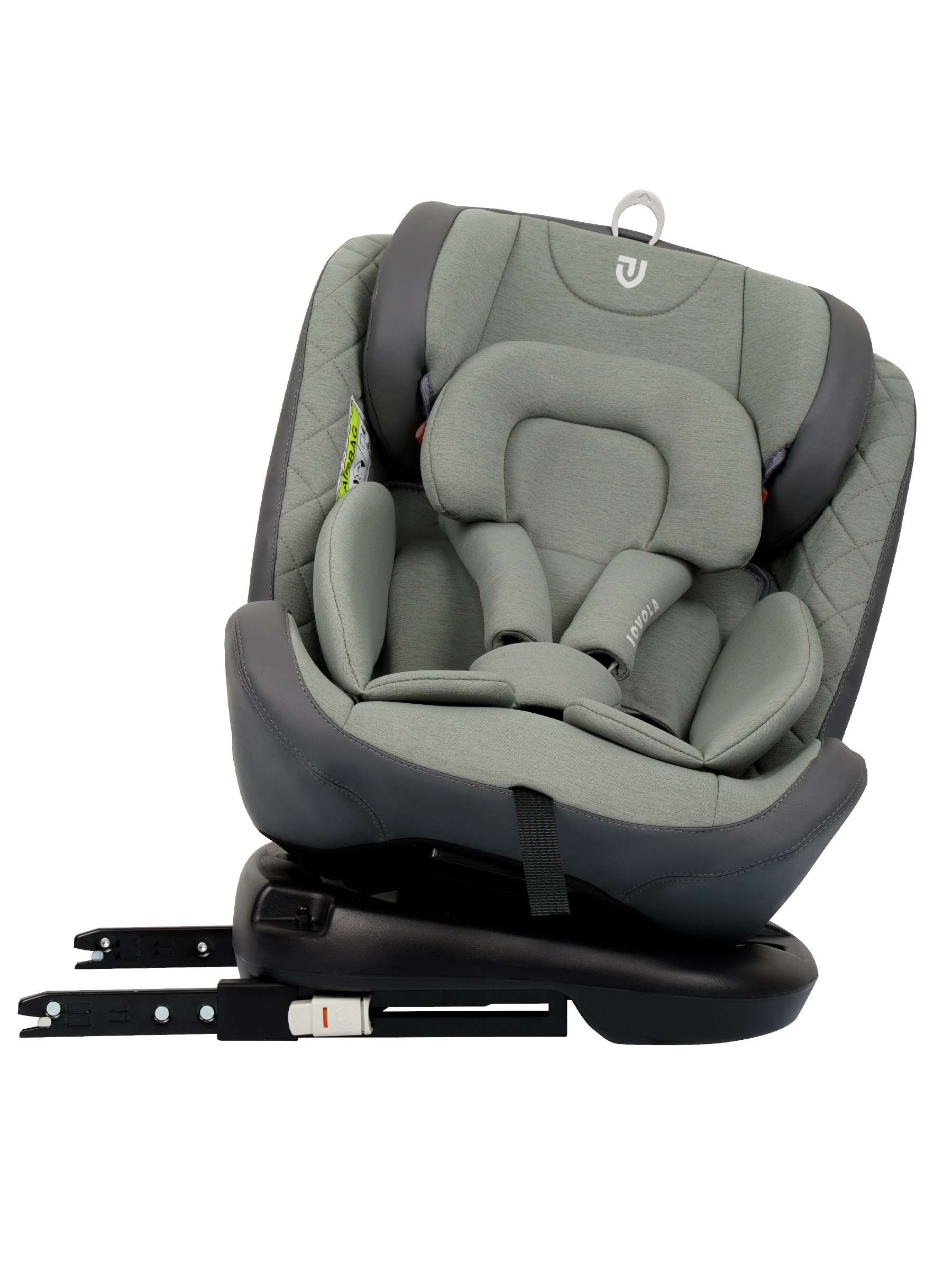 Автокресло Indigo Jovola Fuller, зел.-серая кожа Isofix 0+/1/2/3 (0-36 кг) зеленый - фото 15