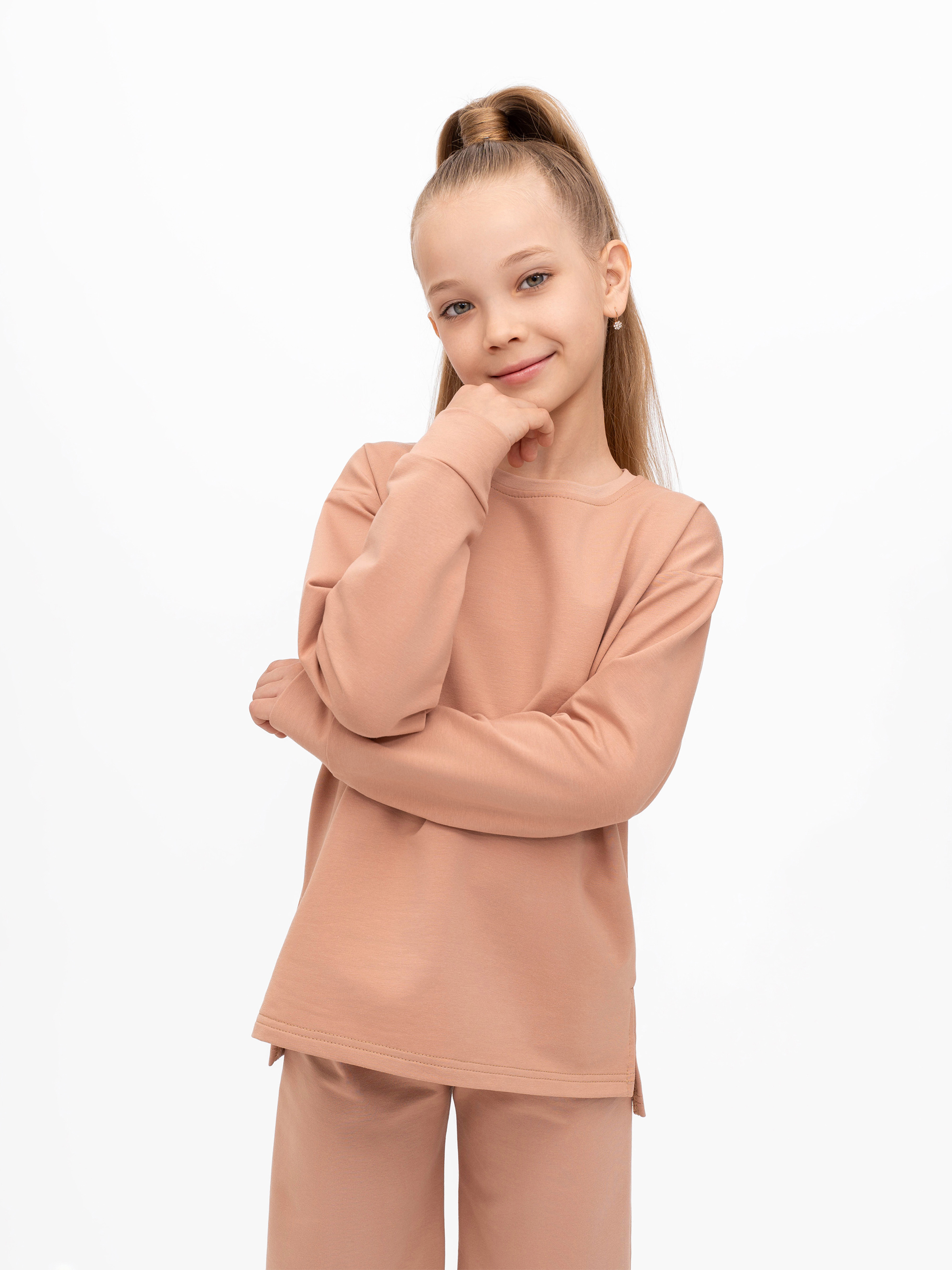 Свитшот и брюки Утенок 7065 капучино - фото 4