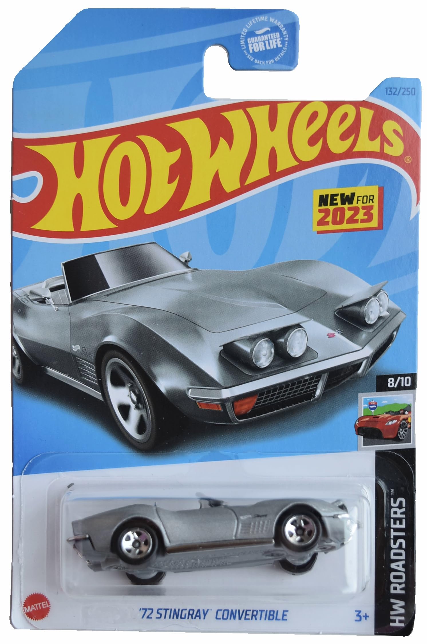 Автомобиль Hot Wheels 72 STINGRAY CONVERTIBLE 1:64 04619/68980 - фото 2