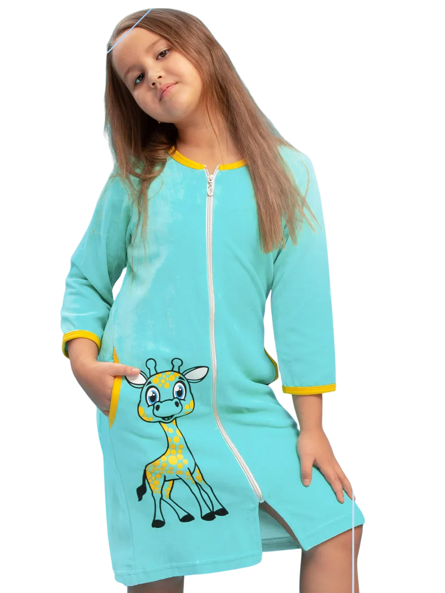 Халат TOTEMFOX 831В2F/бирюзовый - фото 1