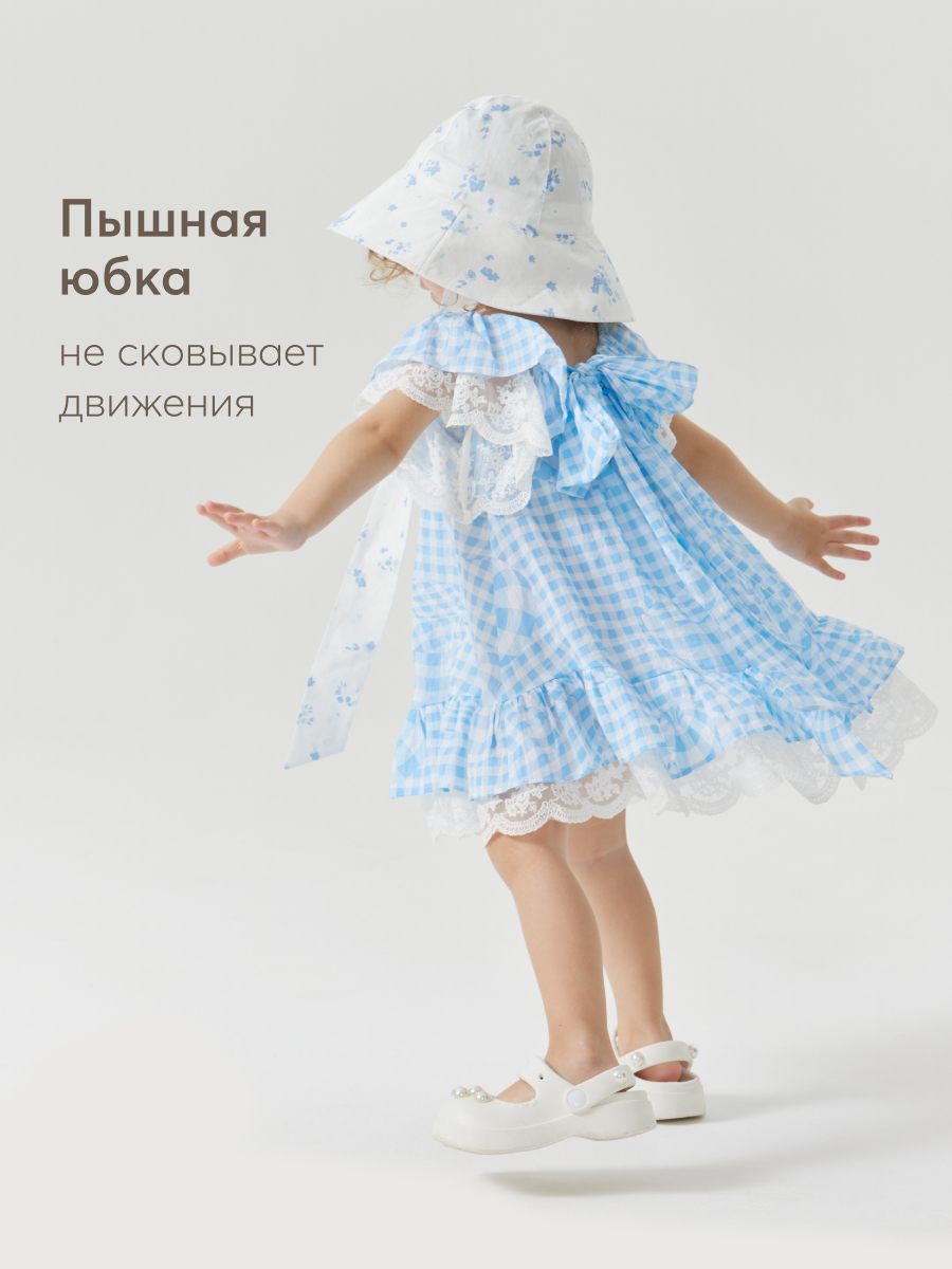 Платье Happy Baby 88189_light-blue-cell - фото 8