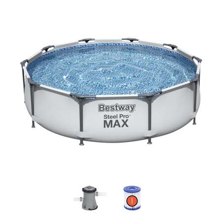 Бассейн каркасный Bestway Steel Pro MAX 305х76 см 4678 л с фильтр-насосом