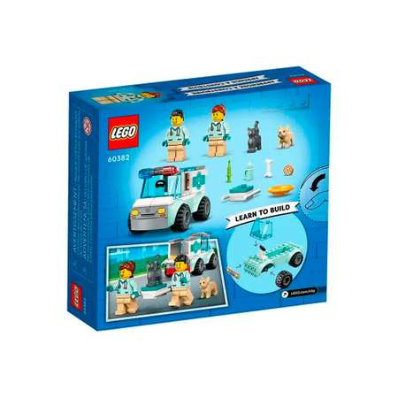 Конструктор LEGO City Спасатели-ветеринары блочный