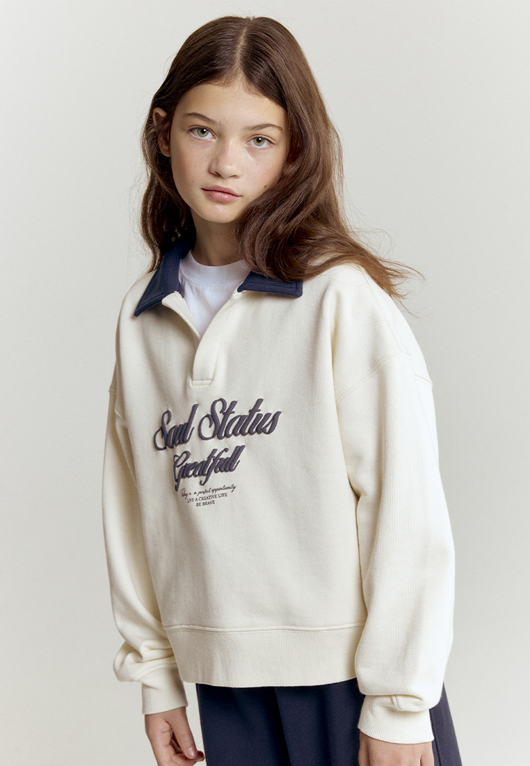 Cвитшот artie W25K01T-1324D/Молочный - фото 3