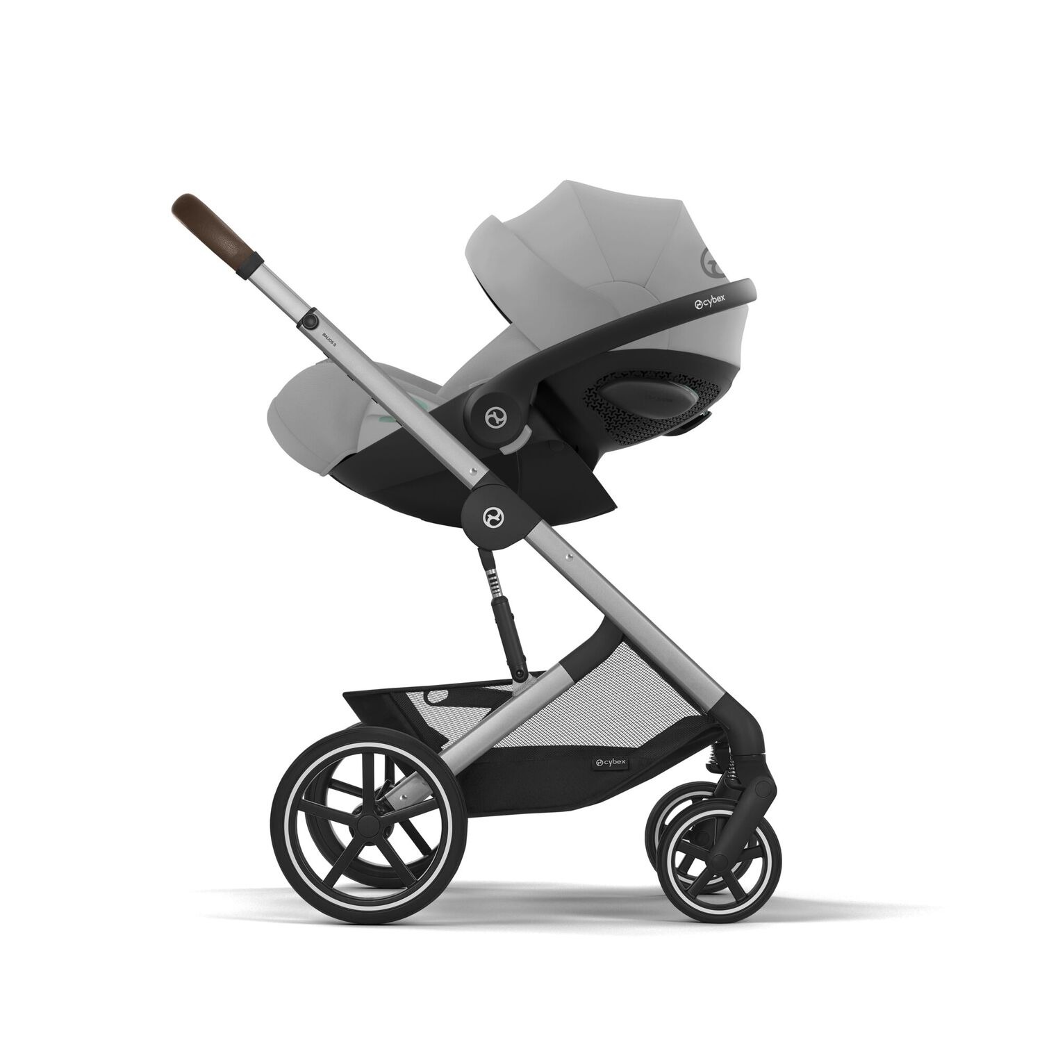 Коляска 3в1 Cybex Balios S Lux SLV серый - фото 5