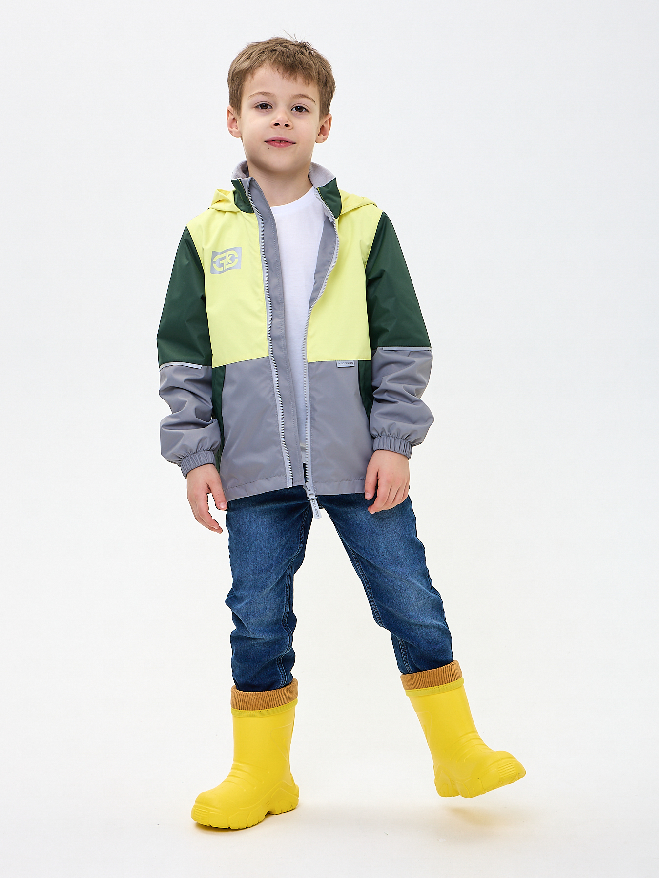 Ветровка GooDvinKids В10021-02/желтыймикс - фото 9
