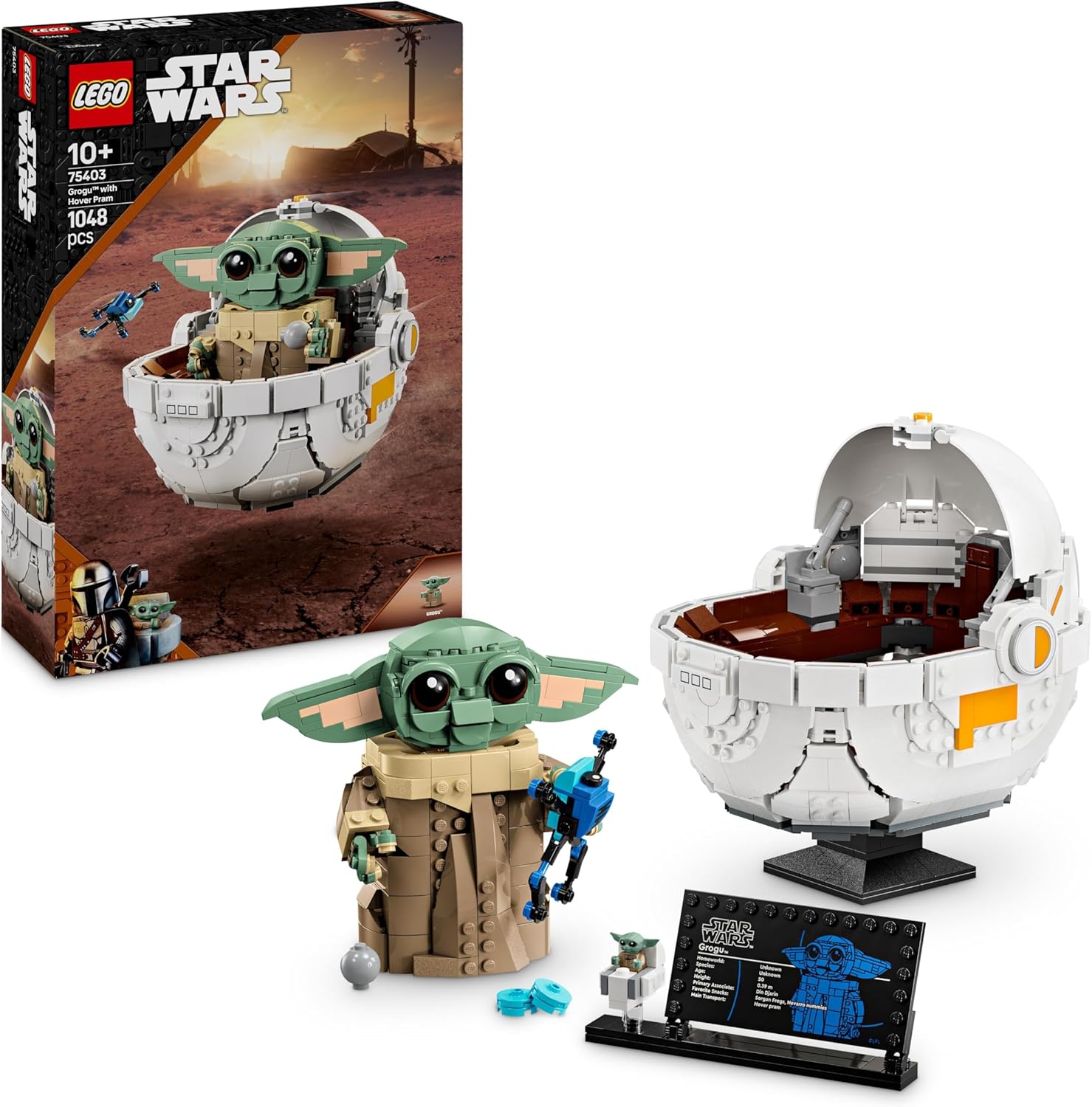 Конструктор LEGO Star Wars Грогу в летающей коляске 1048 дет. - фото 1