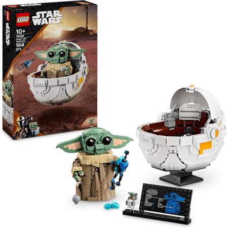 Конструктор LEGO Star Wars Грогу в летающей коляске блочный