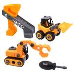 Конструктор Funky Toys Экскаватор погрузчик сборная игровая модель