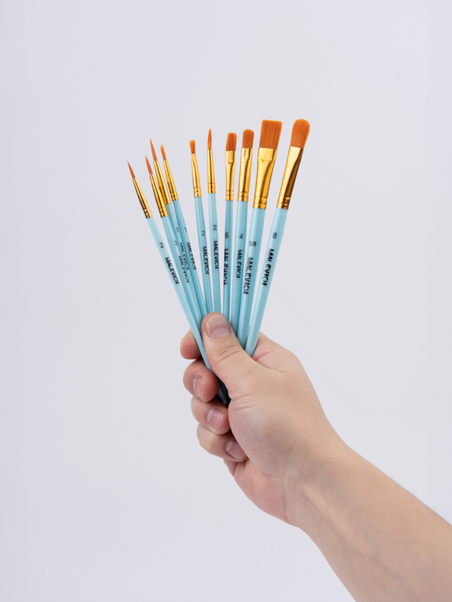 Кисть Малевичъ 10 шт. (синтетика) - фото 5