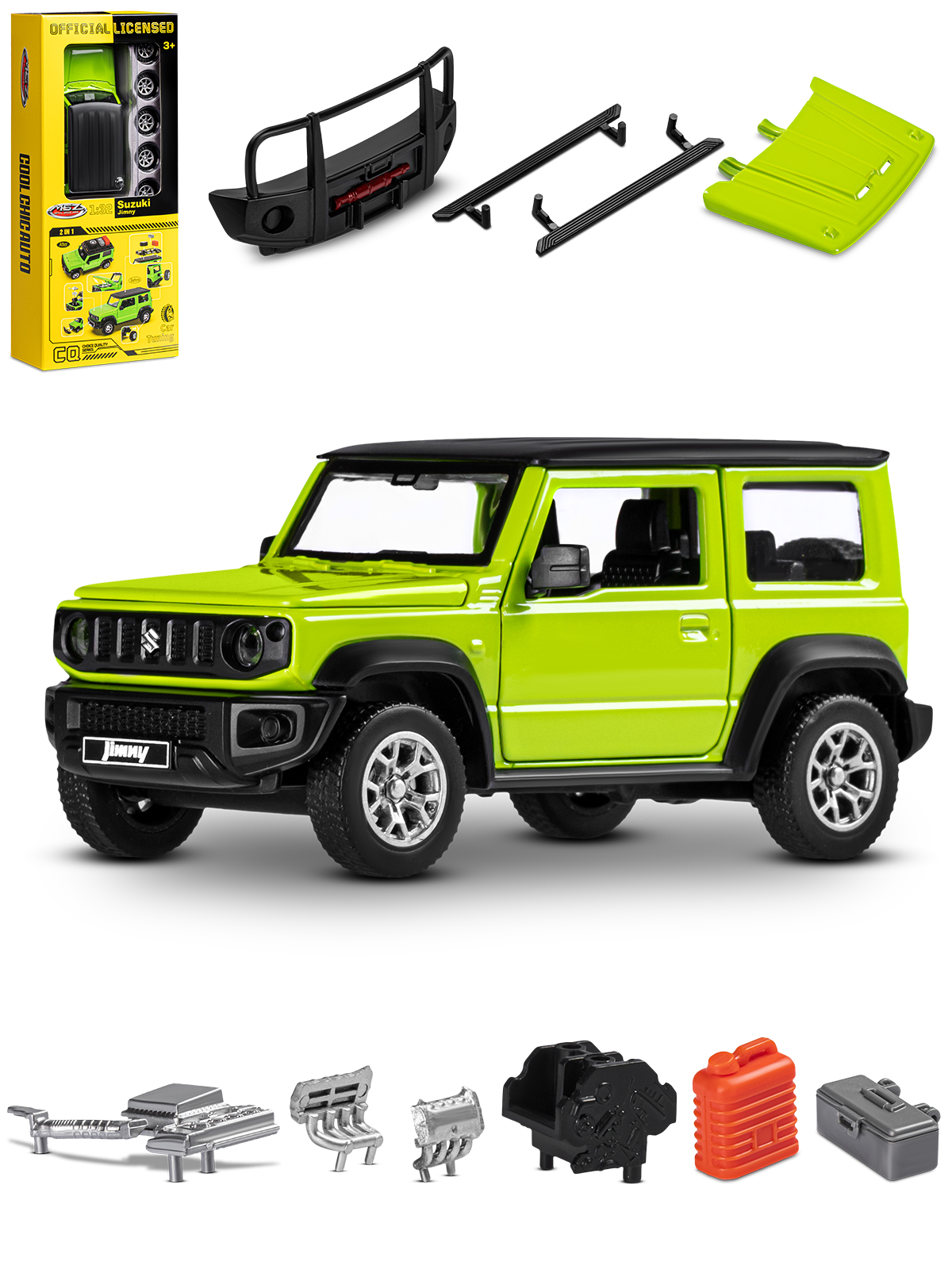 Автомобиль AUTODRIVE Suzuki Jimny 2018 Сборная модель 1:32 JB1251656 - фото 8