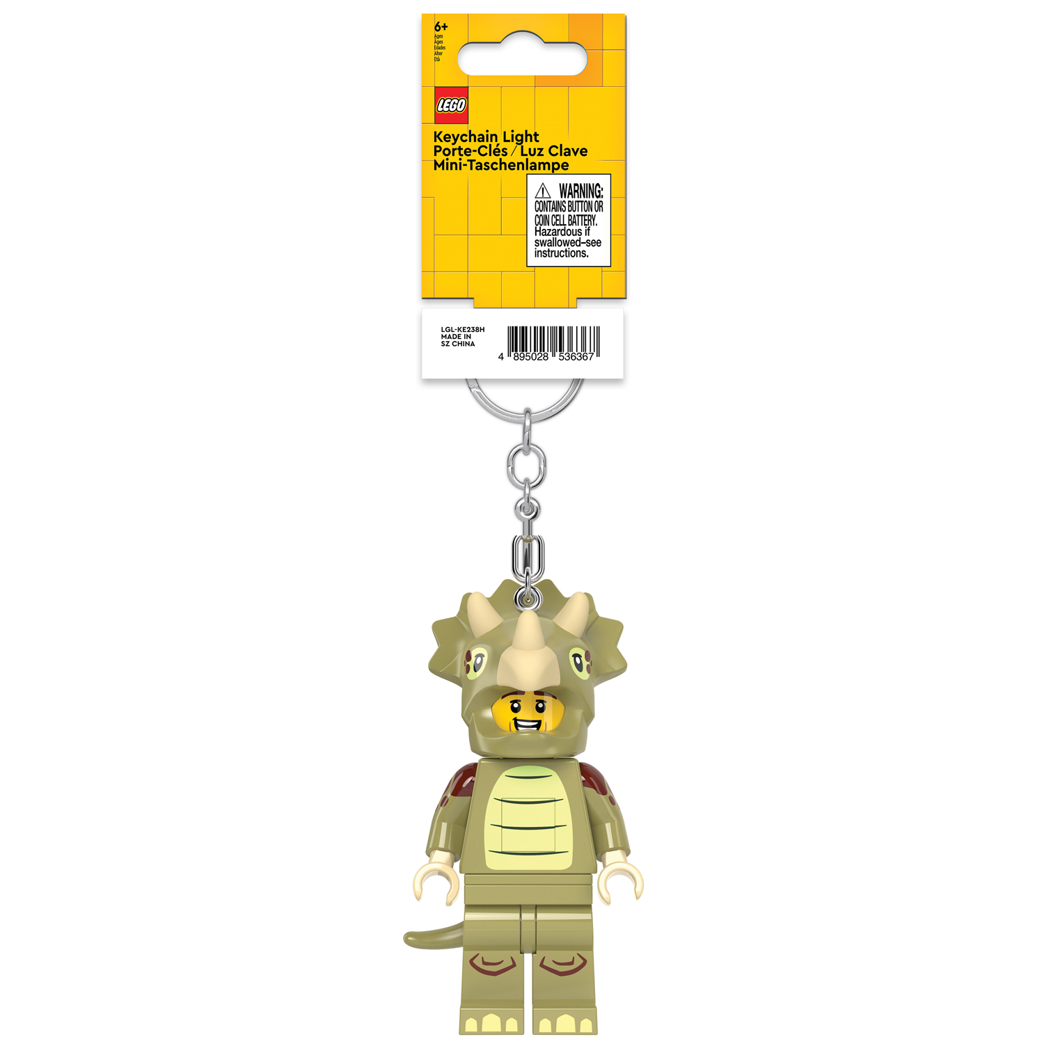 Брелок LEGO Minifigures - Трицератопса 1 шт. - фото 7