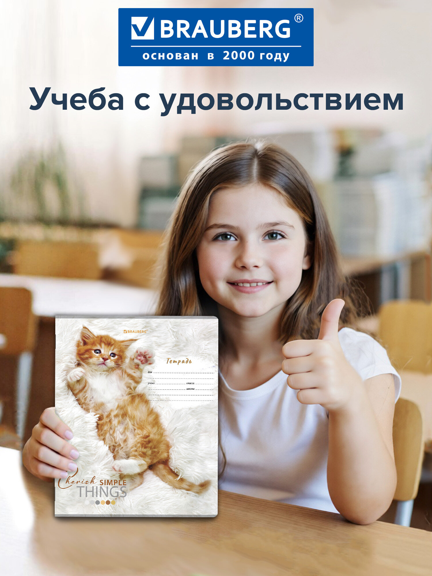 Тетрадь Brauberg клетка 12 лист. 10 шт. - фото 4